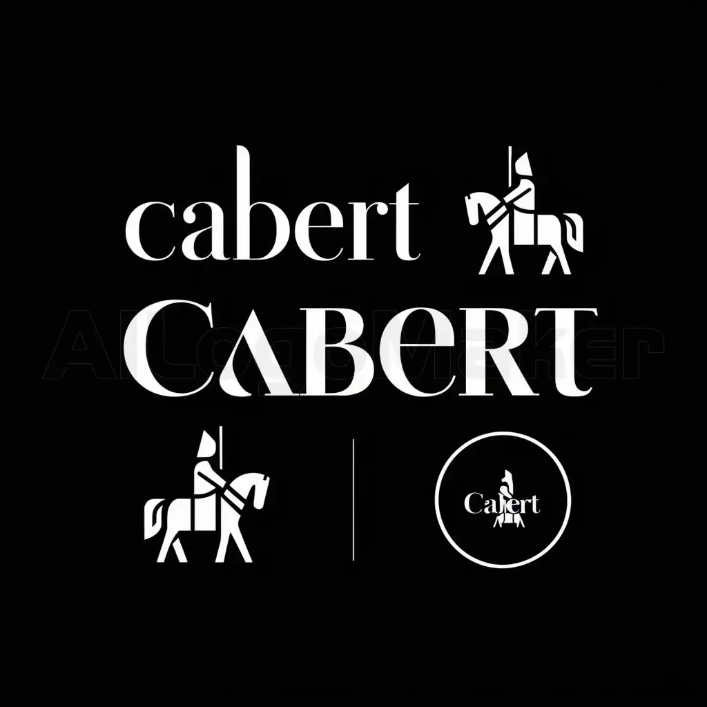 LOGO-Design-for-CABERT-Elegant-Blend-of-Text-and-Icon-Reflecting-Italian-Wine-Tradition