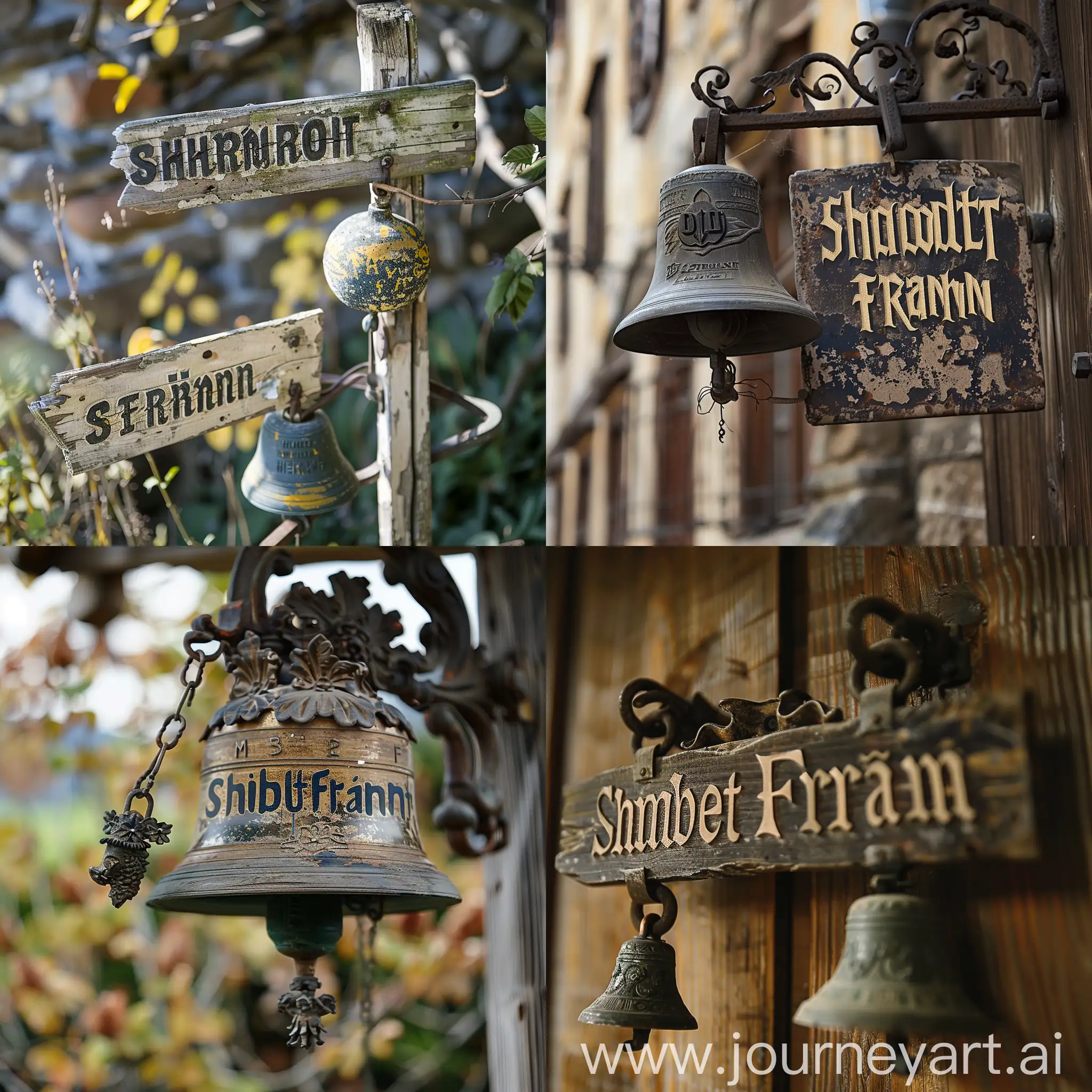 Custom-Bell-Sign-Schmidt-and-Franz-with-Vintage-Aesthetic