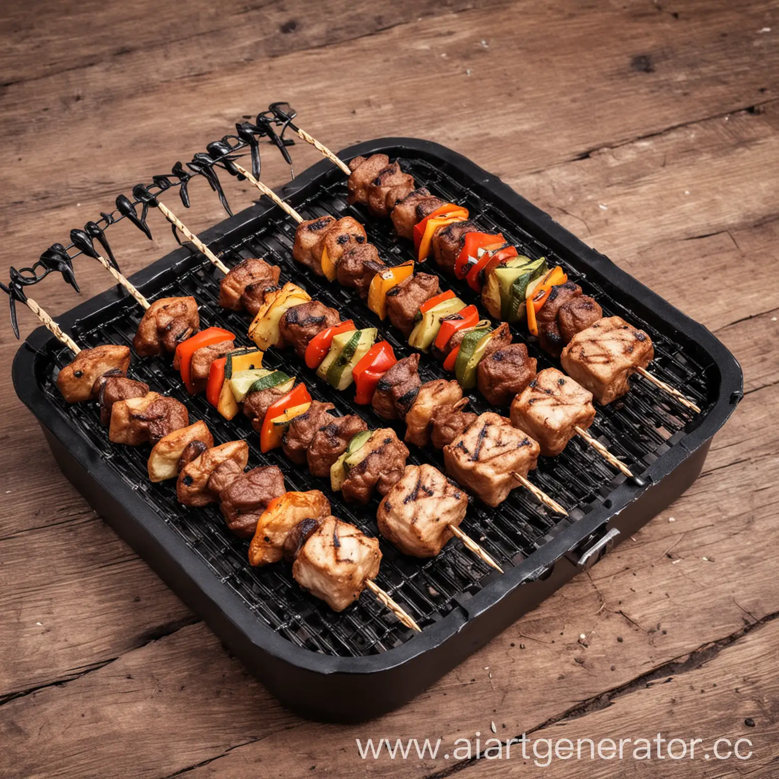 Grill-with-Shashlik-Skewers-Outdoor-Cooking-Scene