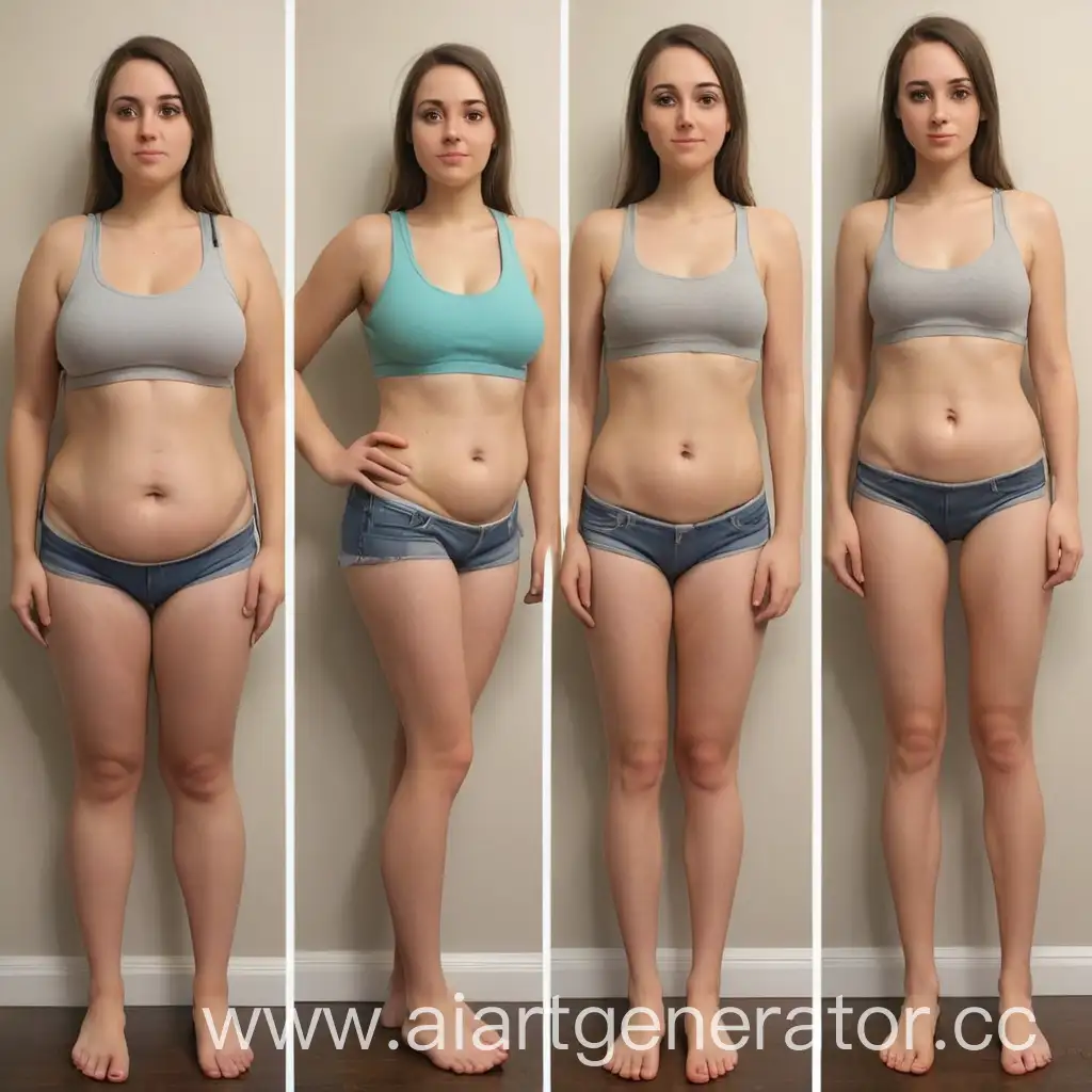 Progressive-Weight-Loss-Journey-of-a-Young-Woman-From-Full-to-Thin-to-Skinny
