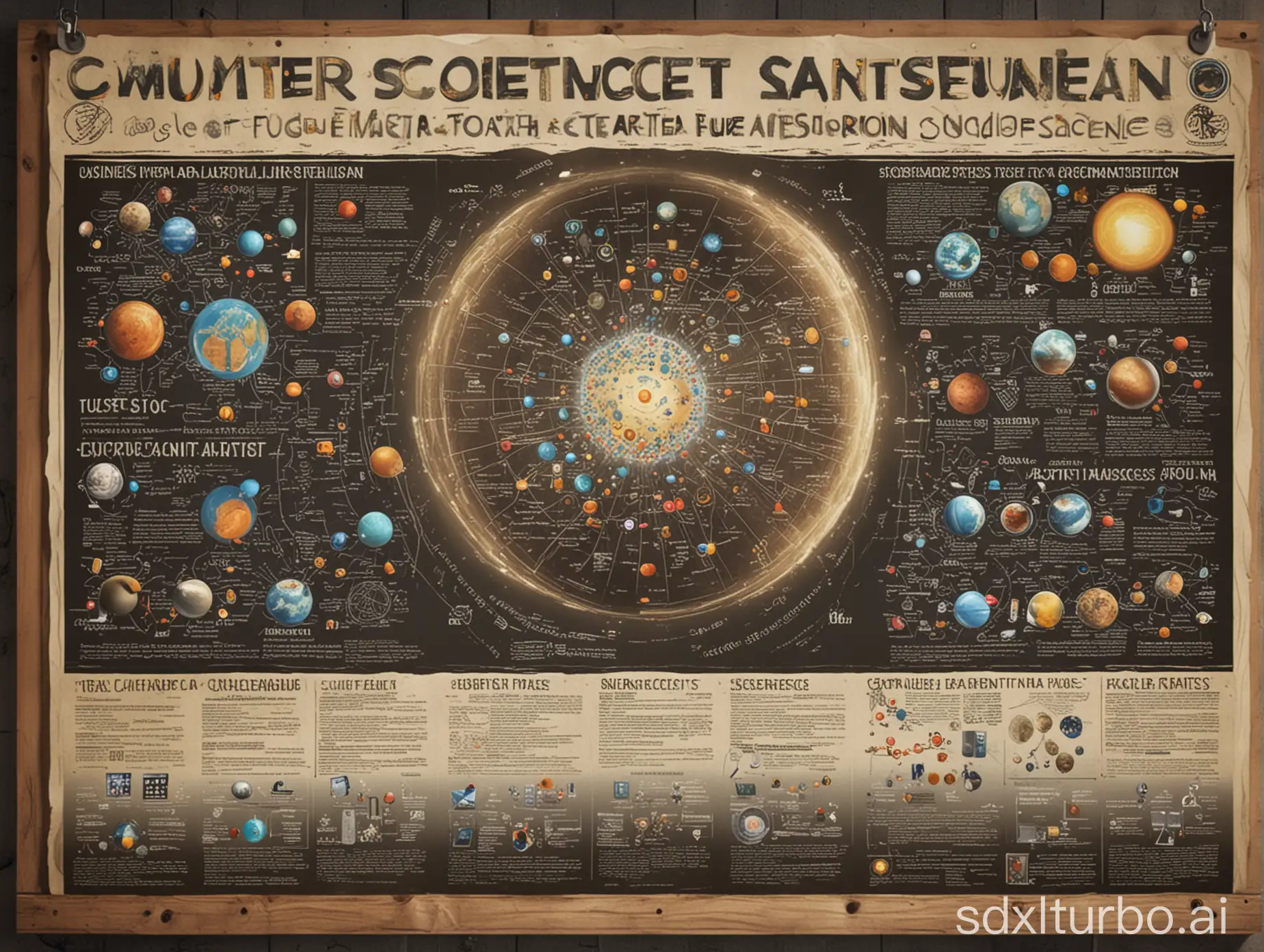 Fusion-of-Computer-and-Earth-Sciences-Academic-Poster-Illustration