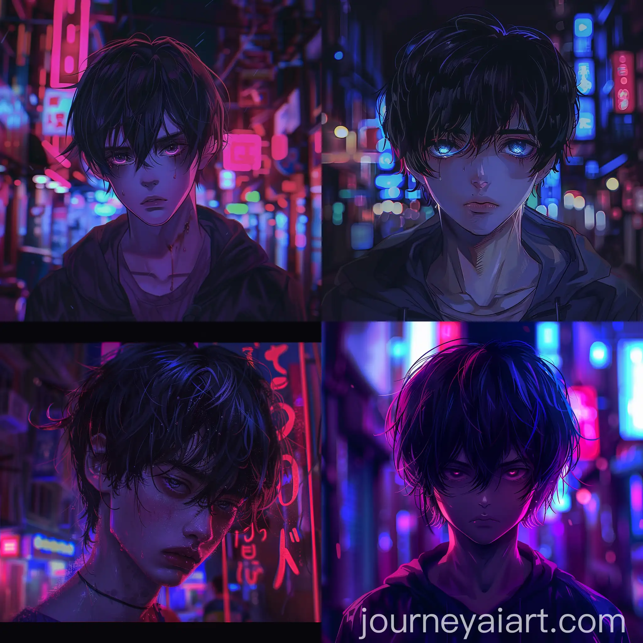 Lonely-Anime-Boy-in-Neon-Lighting-Detailed-Makoto-Shinkai-Style-Portrait