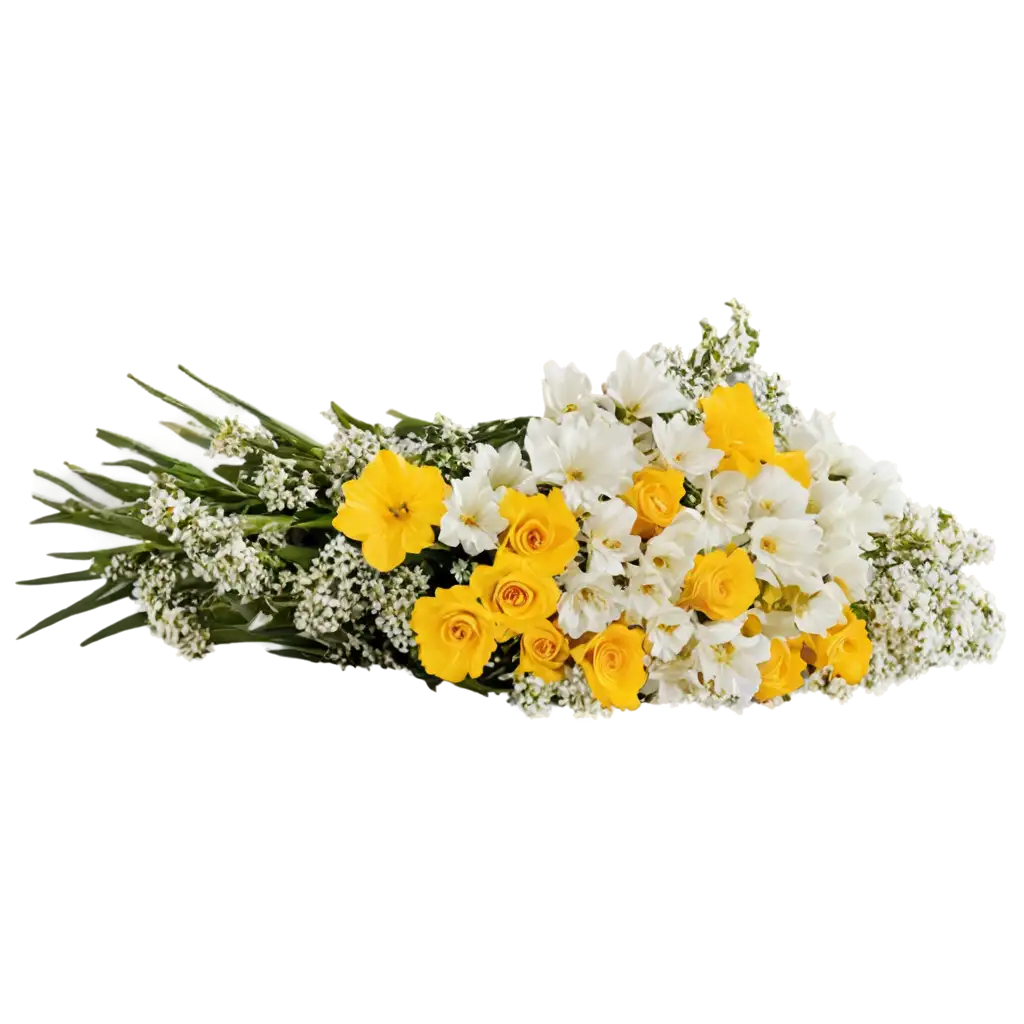 HighQuality-PNG-Image-of-Long-White-and-Yellow-Flower-Bouquet