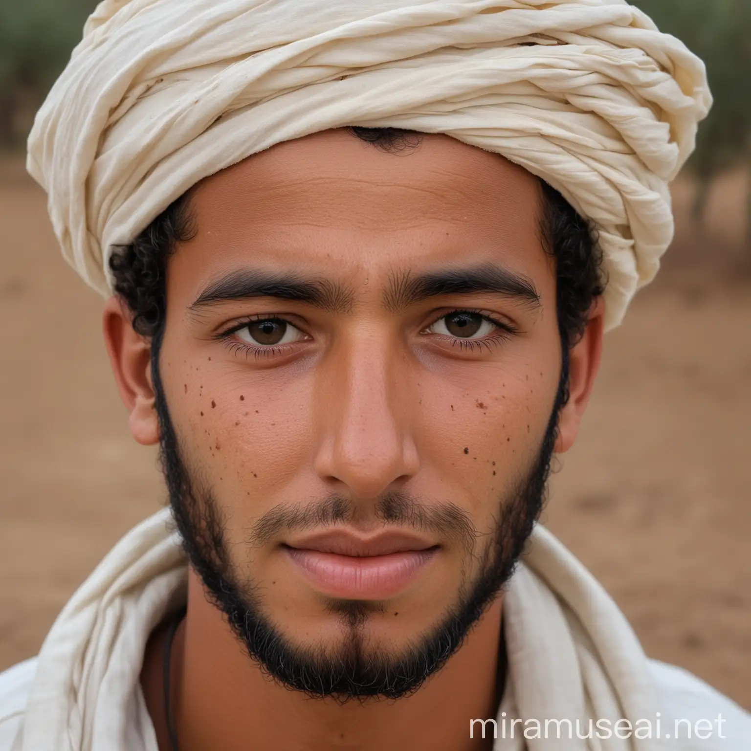 Portrait of a 32YearOld Moroccan Man from the Countryside