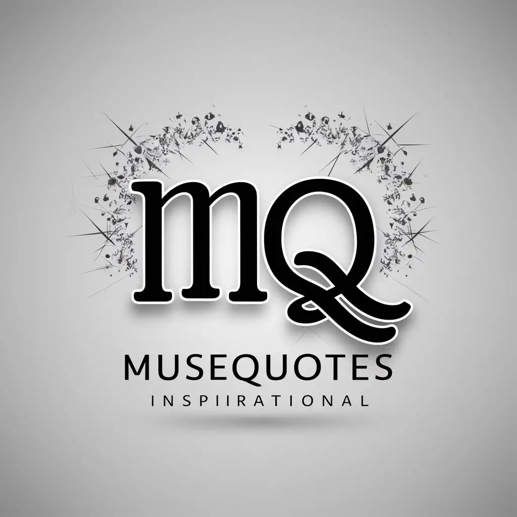 a logo design,with the text "Musequotes", main symbol:MQ,complex,be used in Inspirational industry,clear background