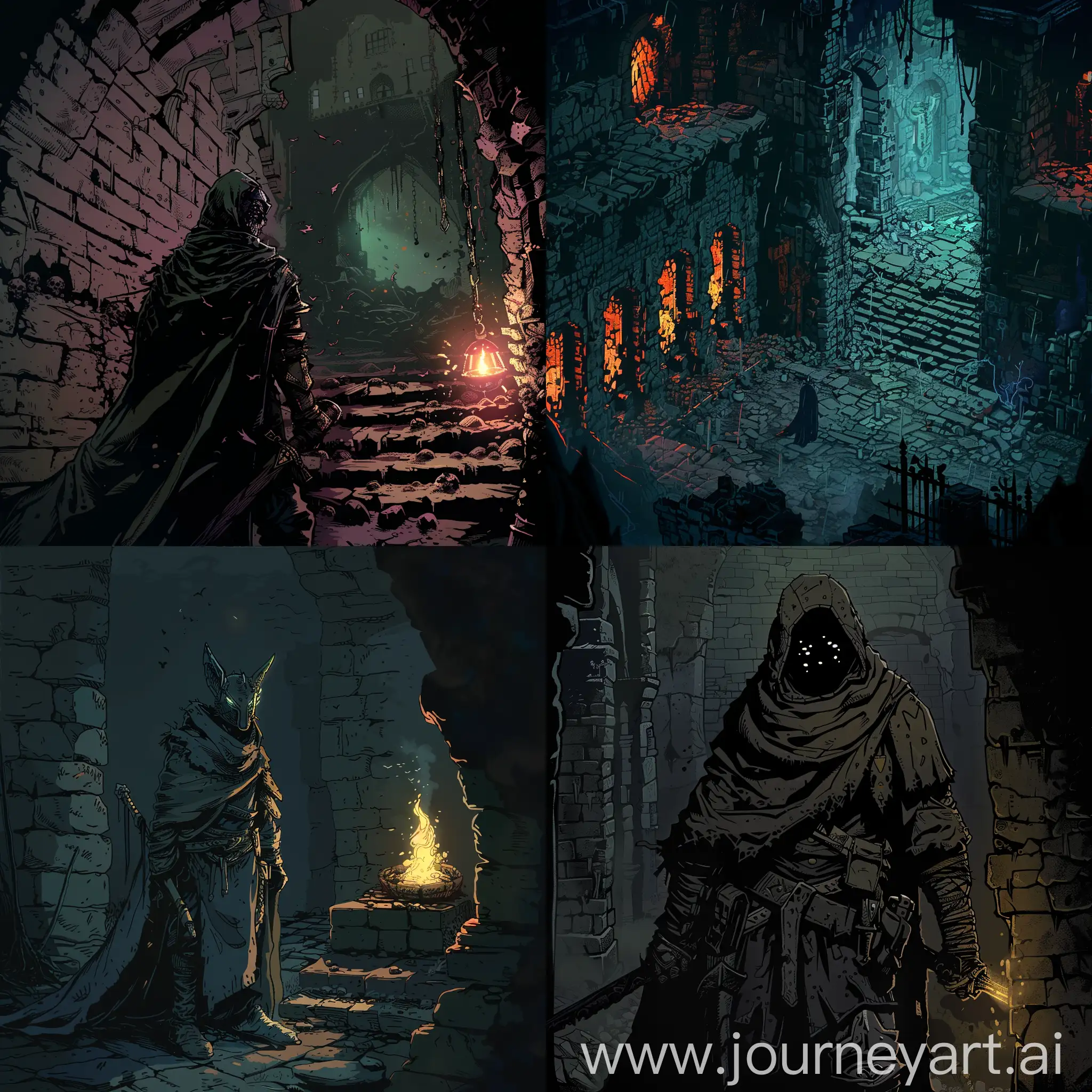 Fantasy-Warrior-Confronts-Darkness-in-Dungeon-Scene