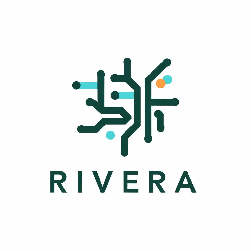 a logo design,with the text "Rivera", main symbol:electronica,Moderate,be used in Technology industry,clear background