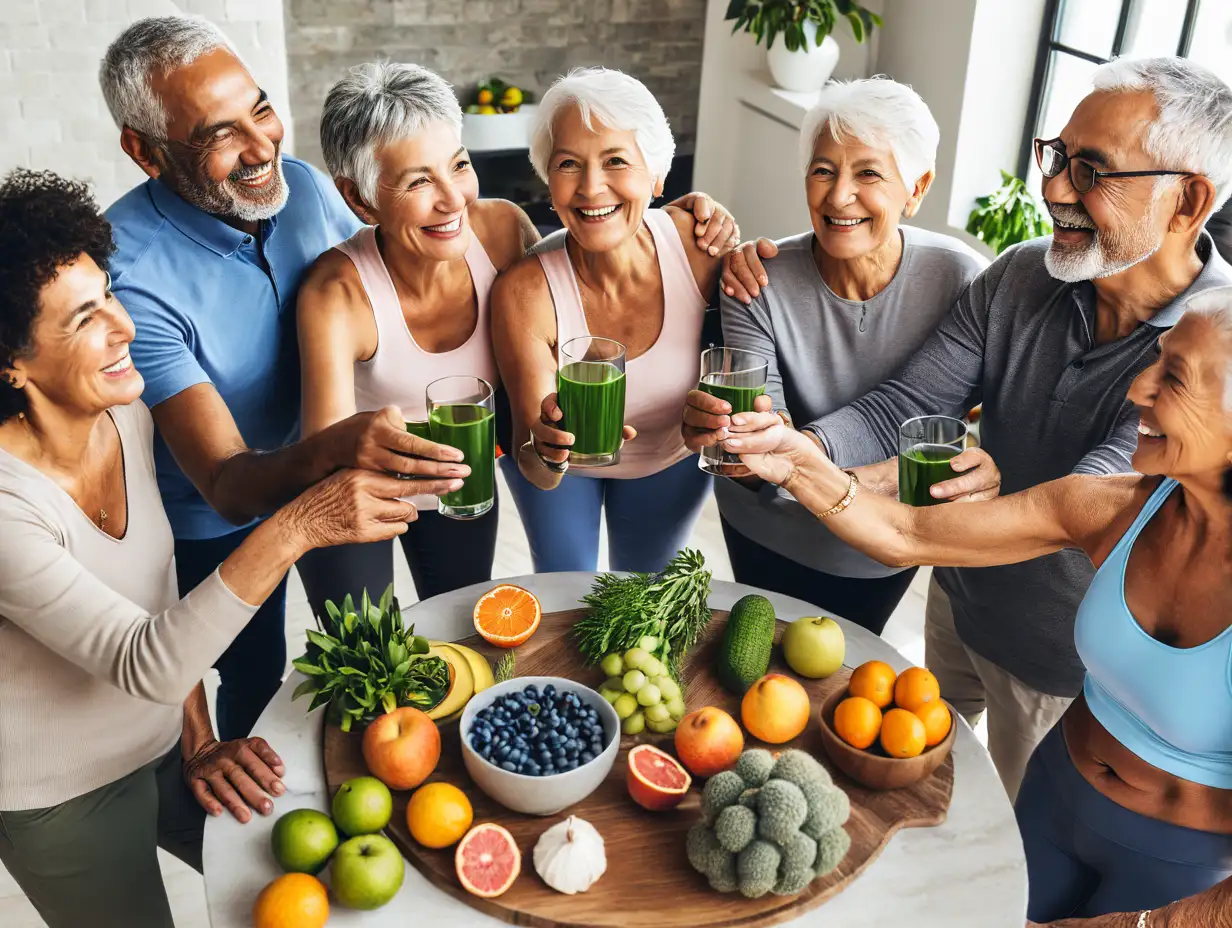 Active Seniors Enjoying Outdoor Activities Together