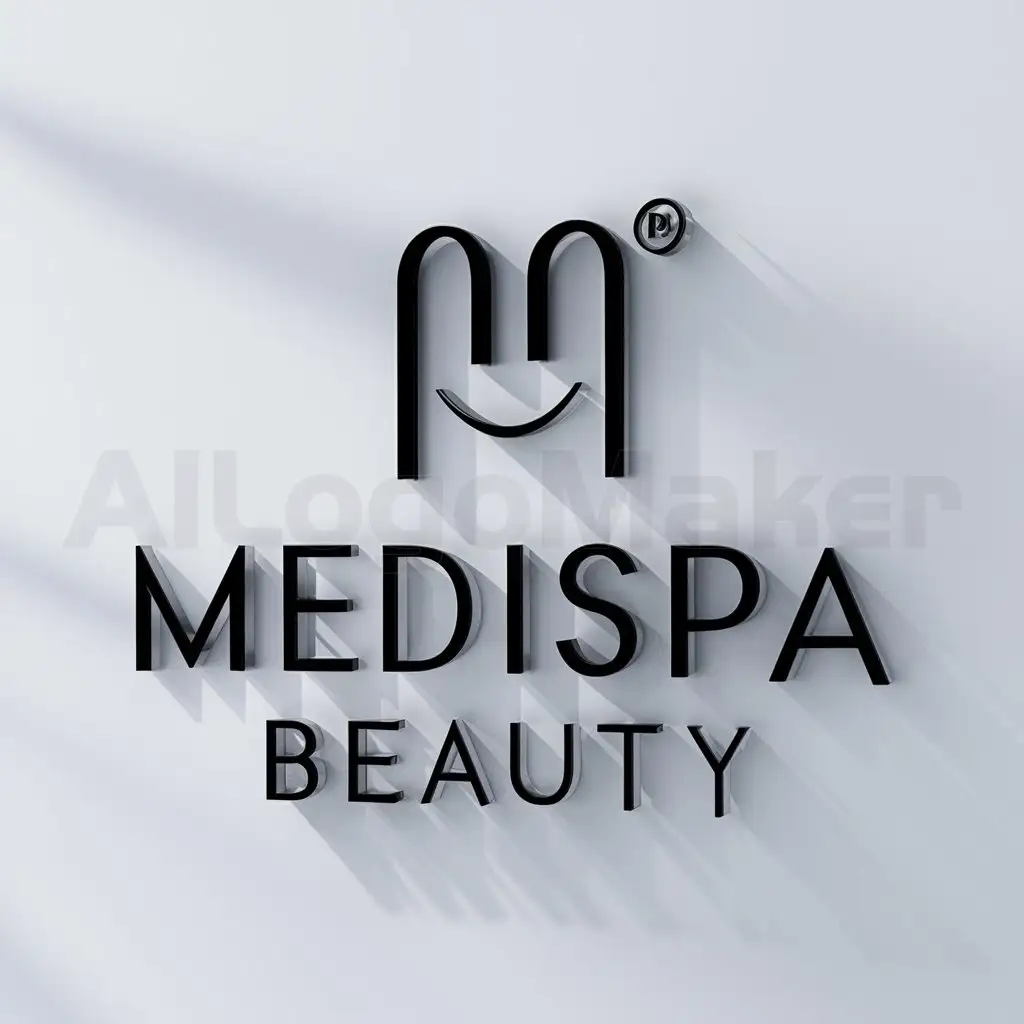 a logo design,with the text "Medispa Beauty", main symbol:Get perfect & smile,Moderate,clear background