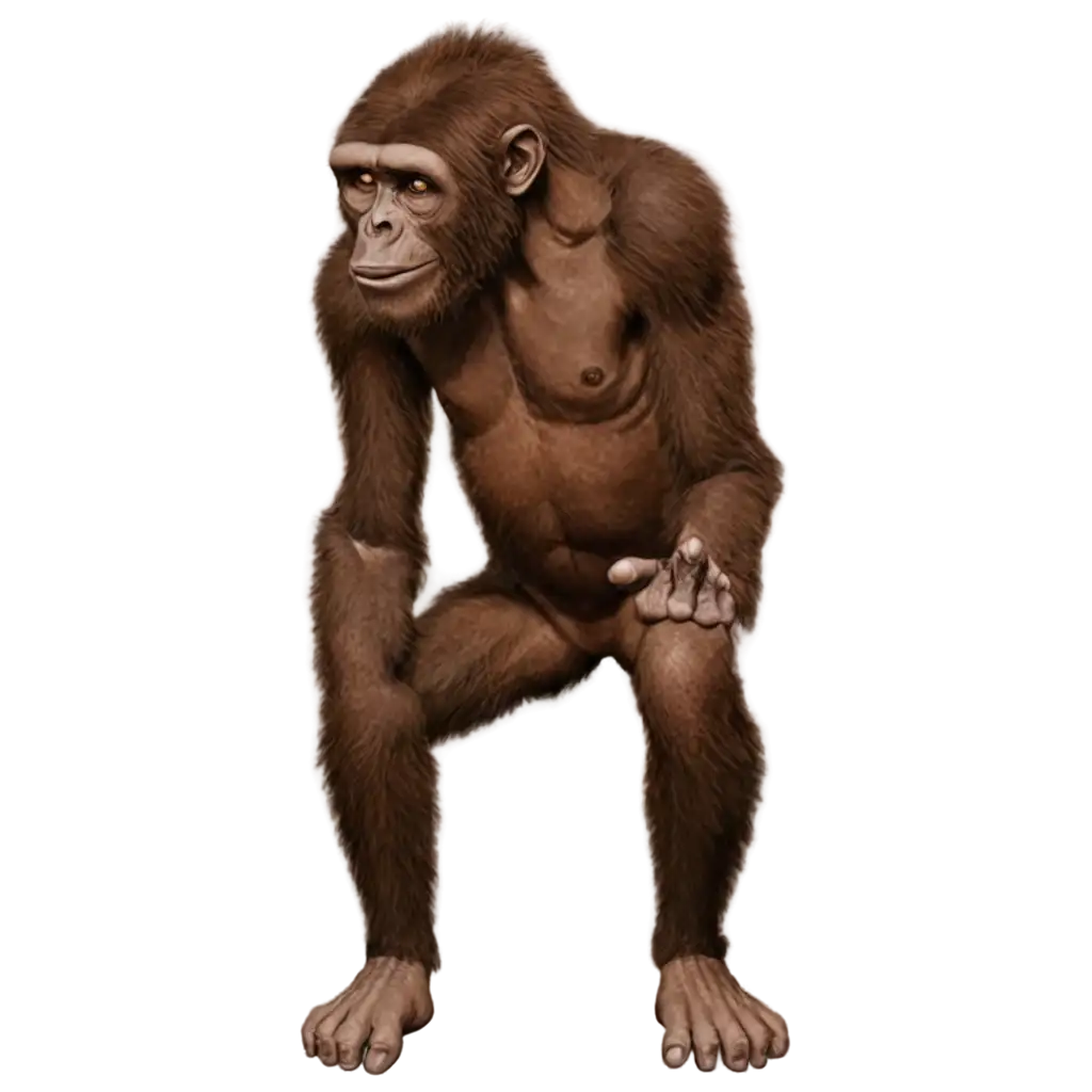 Australopithecus-PNG-Image-Evoking-Prehistoric-Wonder-with-HighQuality-Clarity