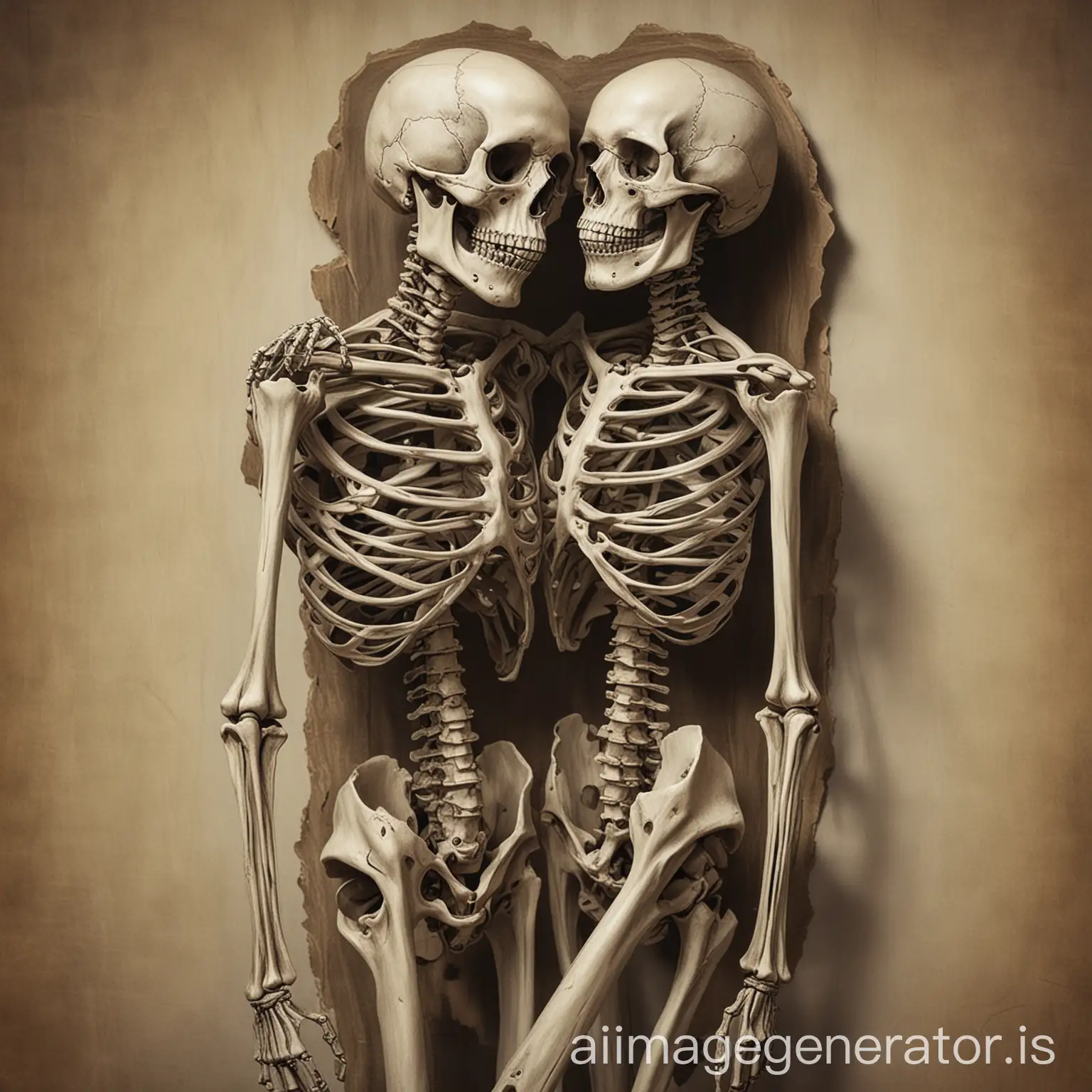 skeletons embracing 