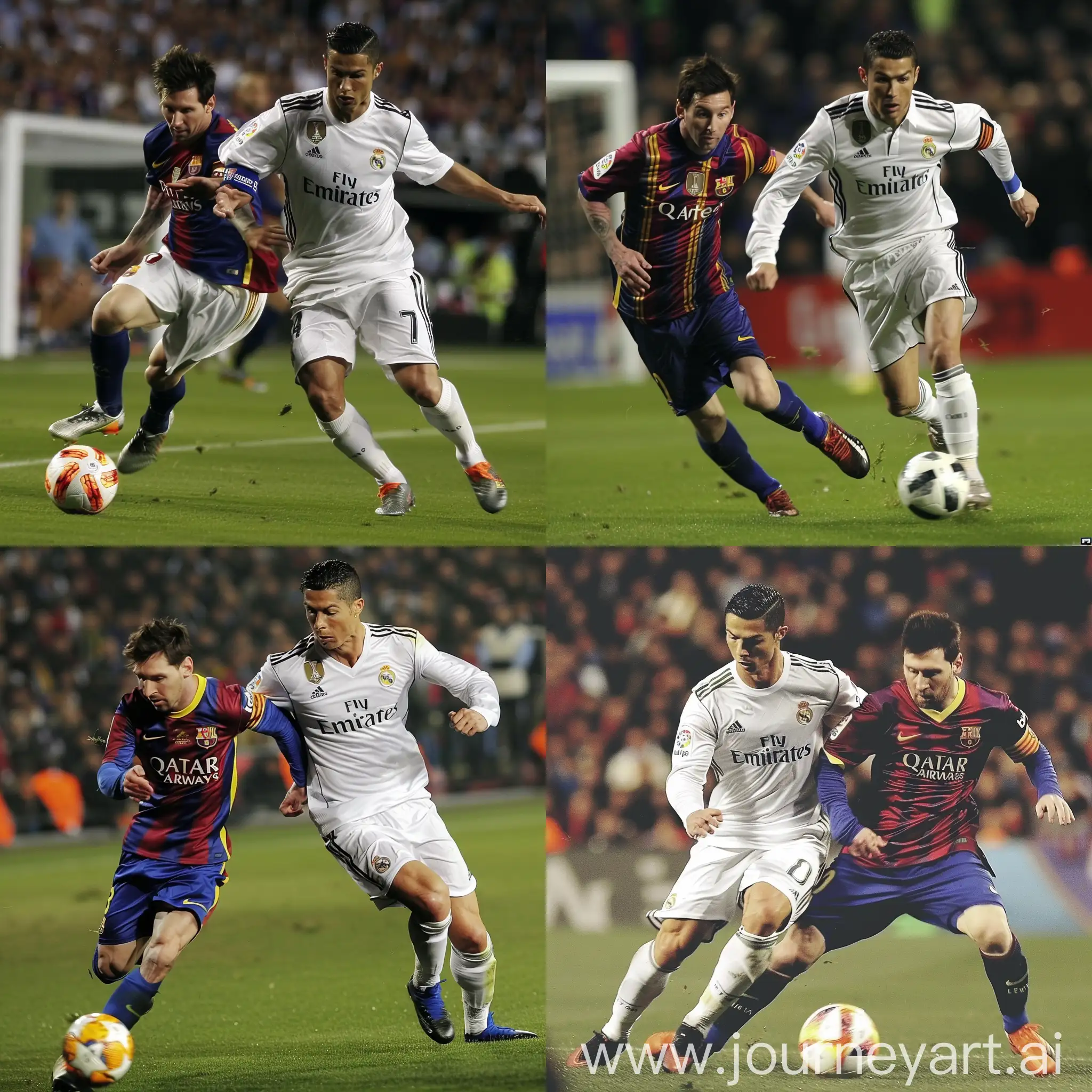 cristiano ronaldo dribbling messi