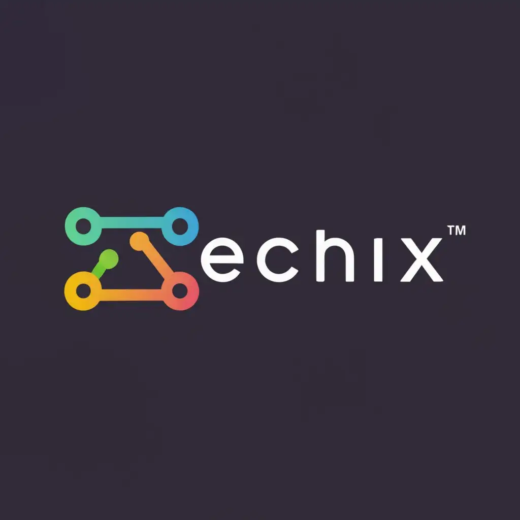 a logo design,with the text "technix", main symbol:tech,Moderate,be used in Technology industry,clear background