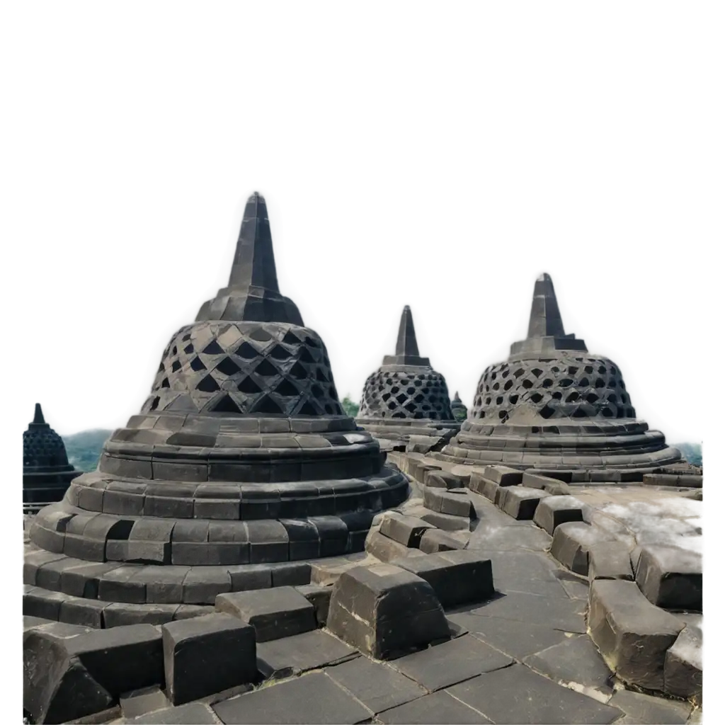 Stunning-PNG-Image-of-Candi-Borobudur-Indonesia-Enhancing-Clarity-and-Quality