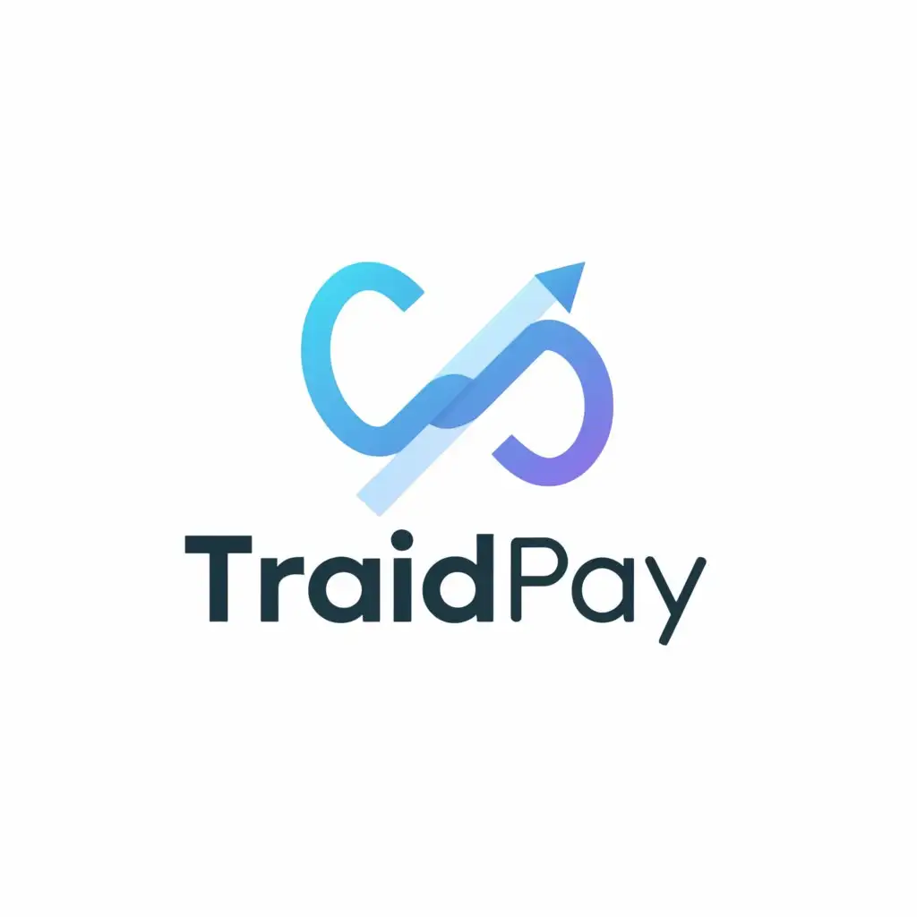 a logo design,with the text "TraidPay", main symbol:payment solution,Minimalistic,be used in Finance industry,clear background