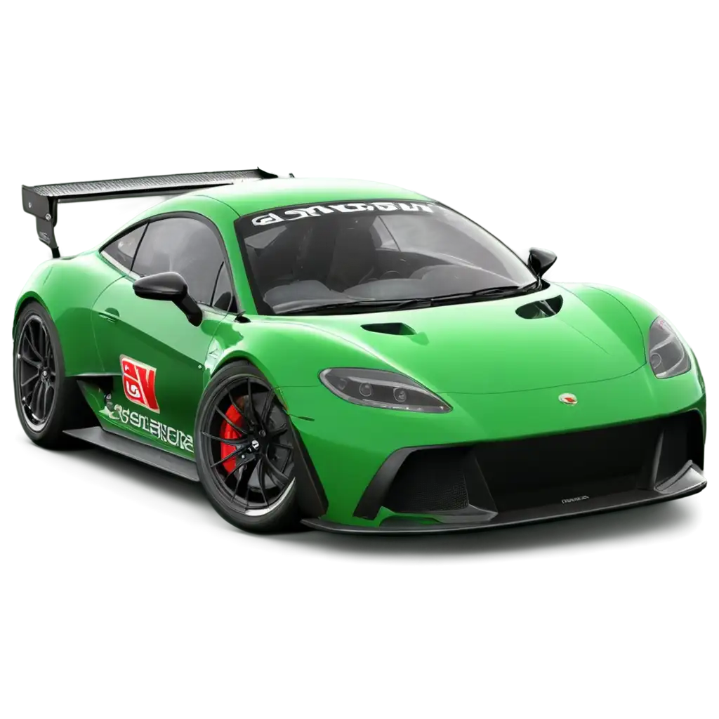 Customized Assetto Corsa Competizione Car PNG Image with Green and Red ...