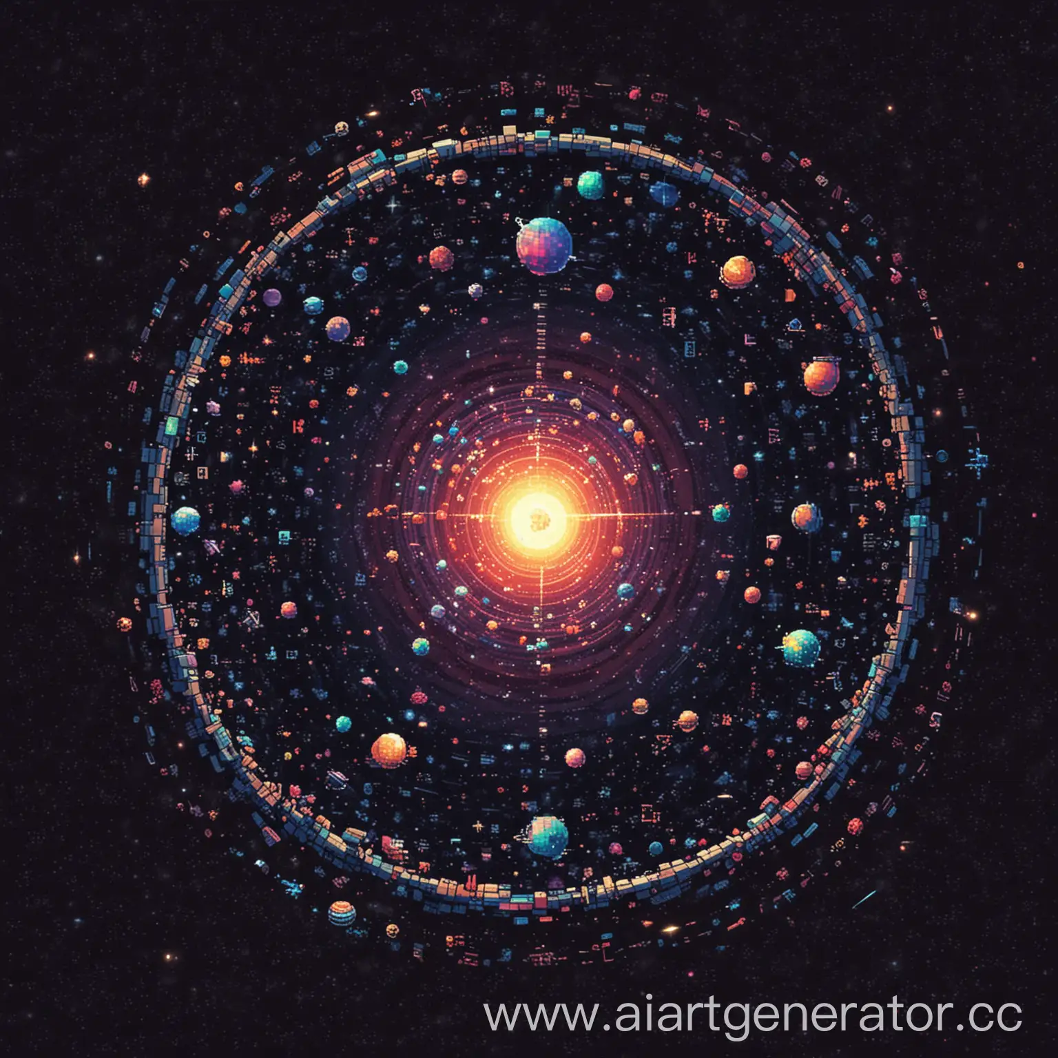 Cosmic-Singularity-in-Pixel-Art