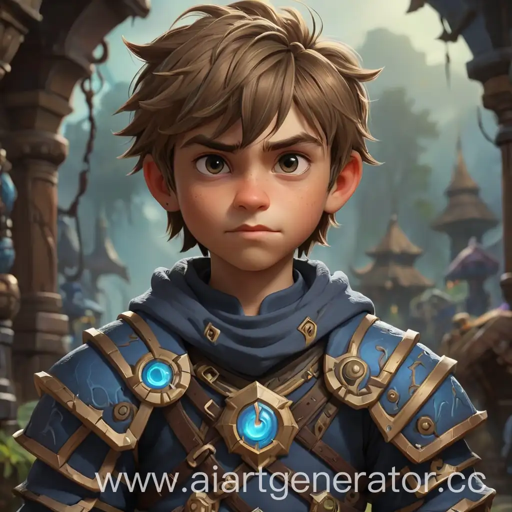 Мальчик в стиле World of Warcraft