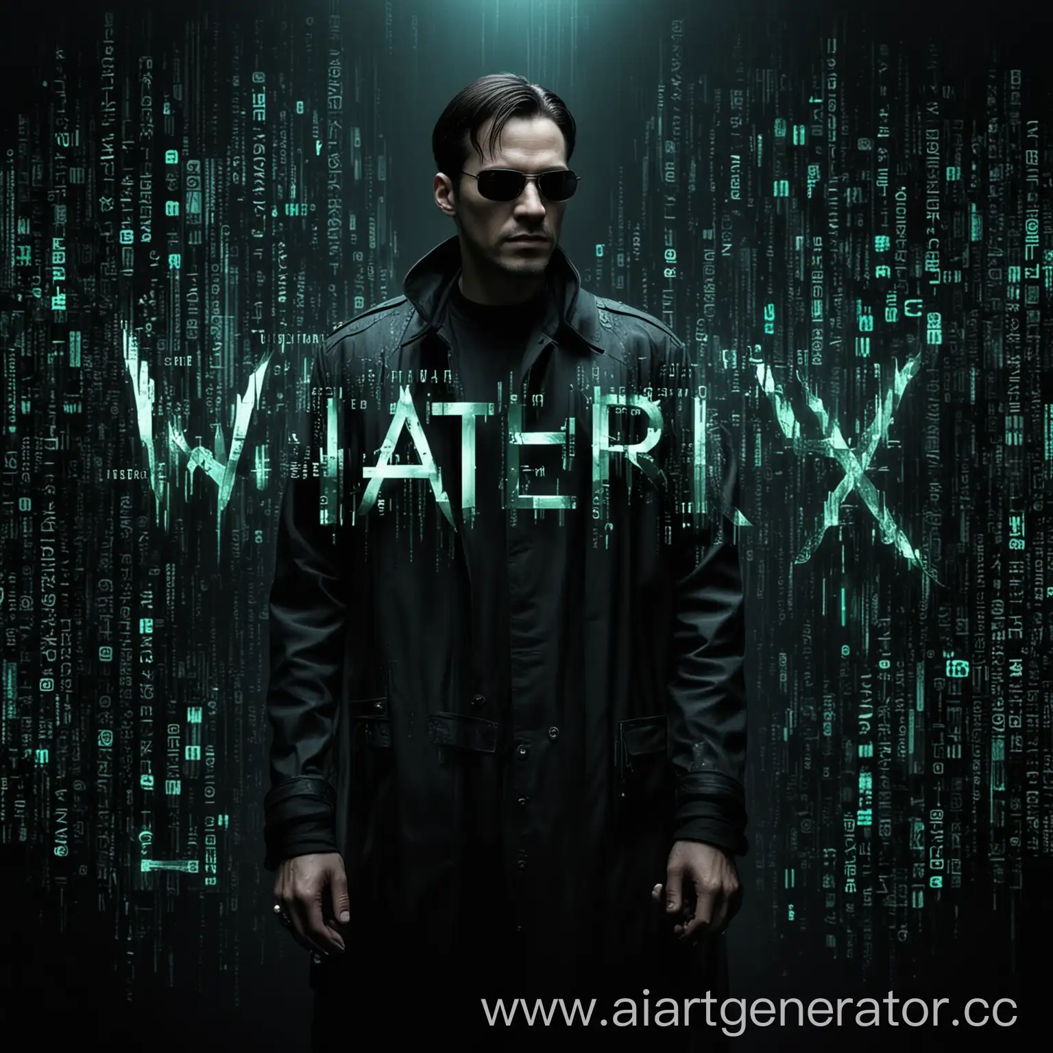 Cyberpunk-Matrix-Style-Portrait-Walter-Dag-Typography-Art