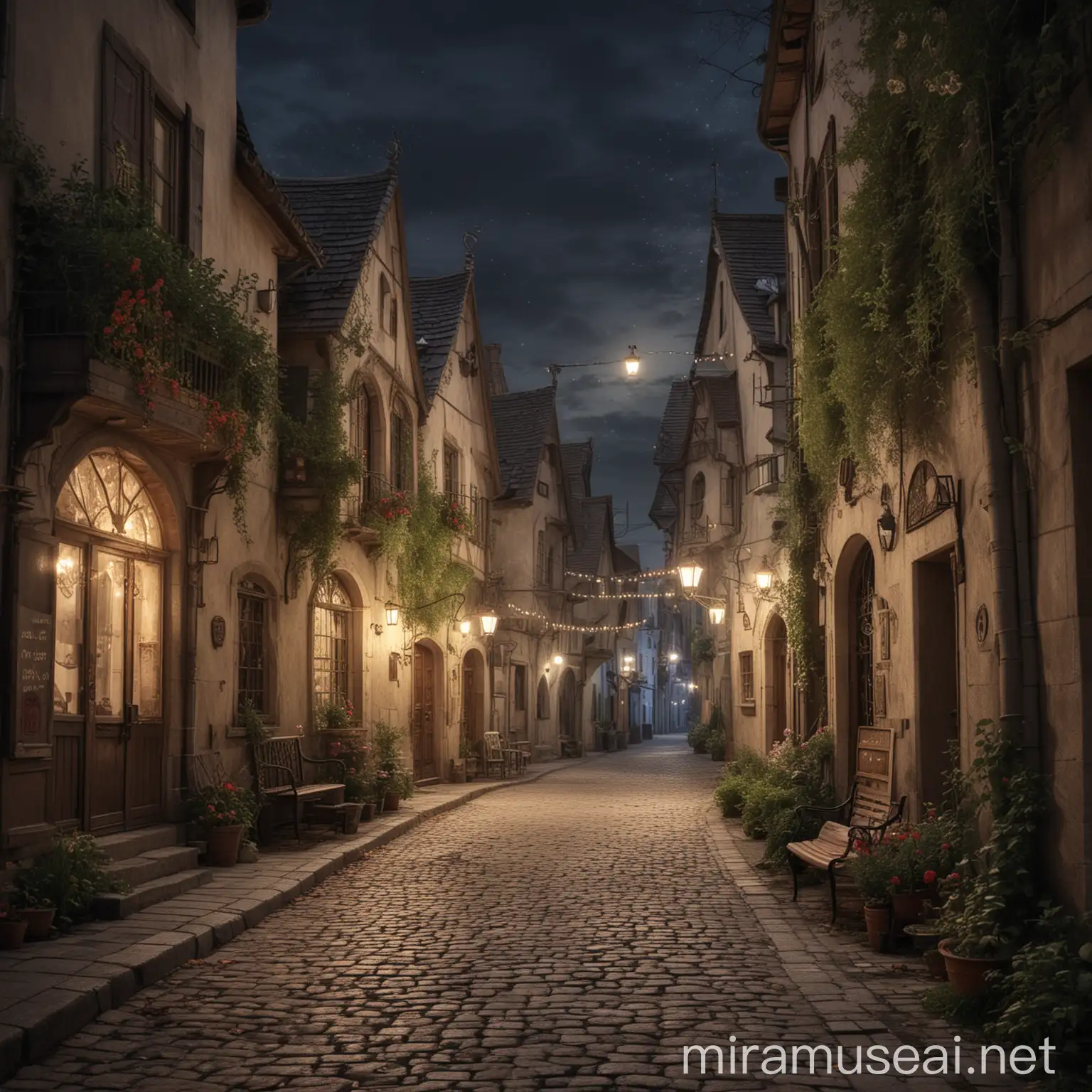 Enchanting Fairy Tale Scene on a Whimsical Street