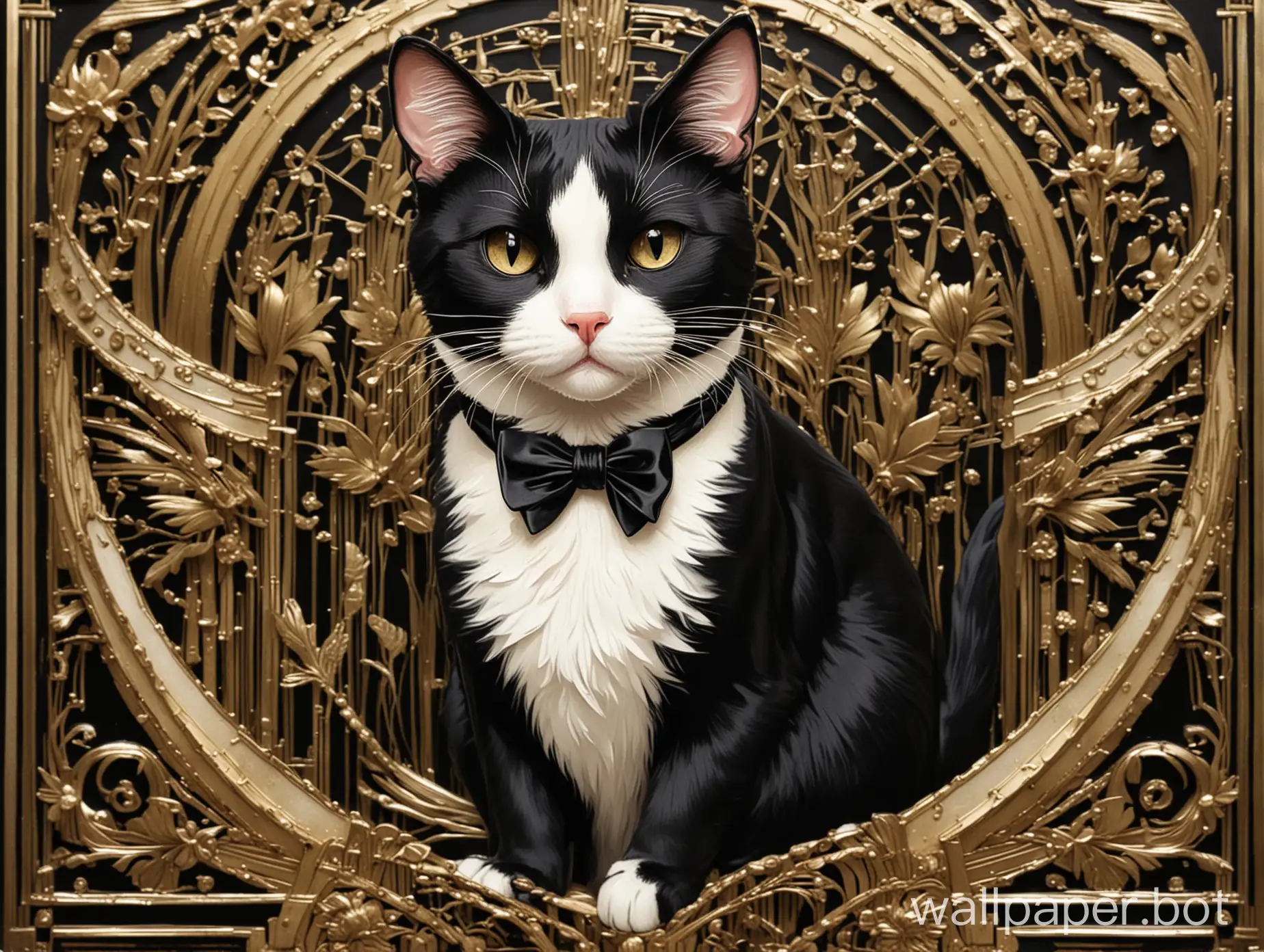 Art-Deco-Tuxedo-Cat-Illustration