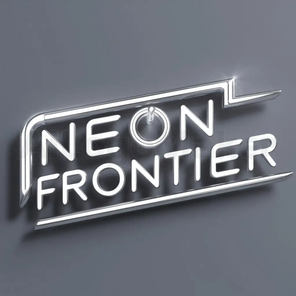 a logo design,with the text "Neon Frontier", main symbol:Neon,Moderate,clear background
