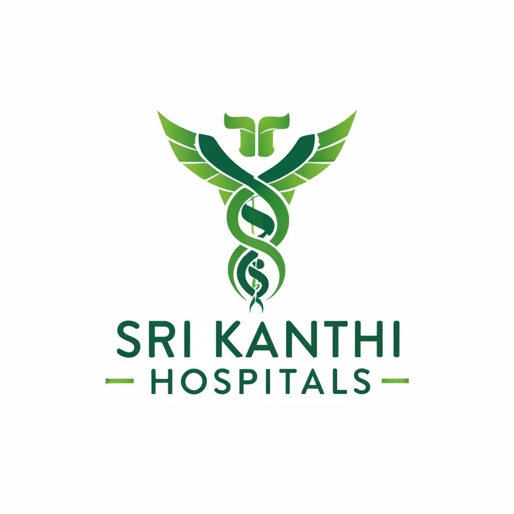 a logo design,with the text "Sri Kanthi Hospitals", main symbol:Health care, Hospitals,complex,be used in Medical Dental industry,clear background