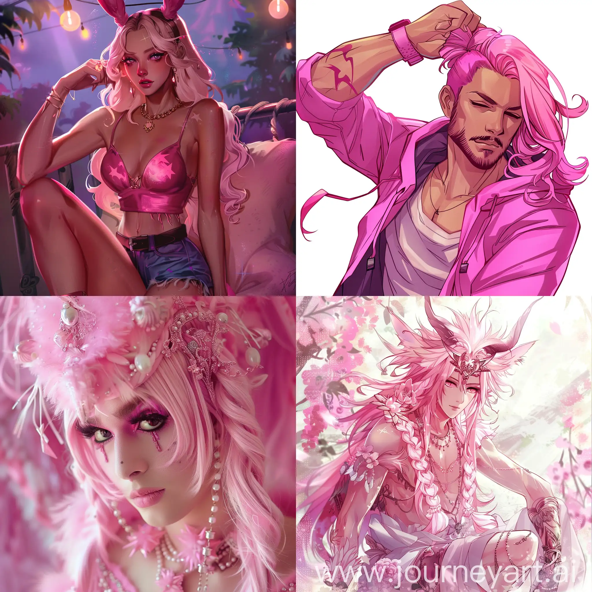 Elegant-Male-Temptress-in-Pink-Seduces-Viewer