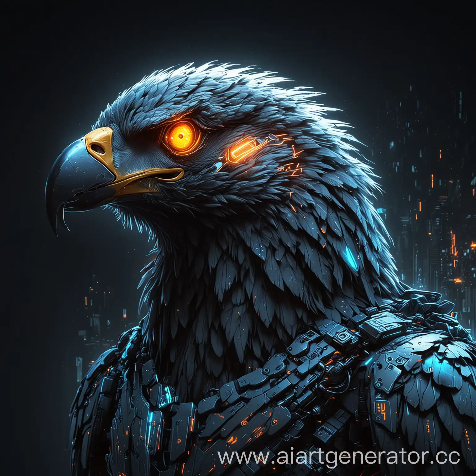 Cyber-Eagle-Tracking-Important-Data-Cyberpunk-Style-Illustration