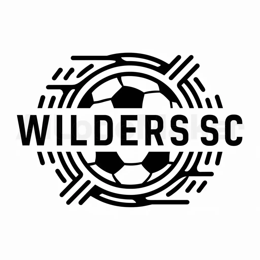 a logo design,with the text "Wilders SC", main symbol:soccer,complex,be used in sprot club industry,clear background