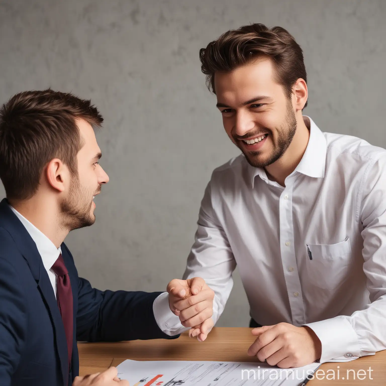 Employee Giving Constructive Feedback to Boss