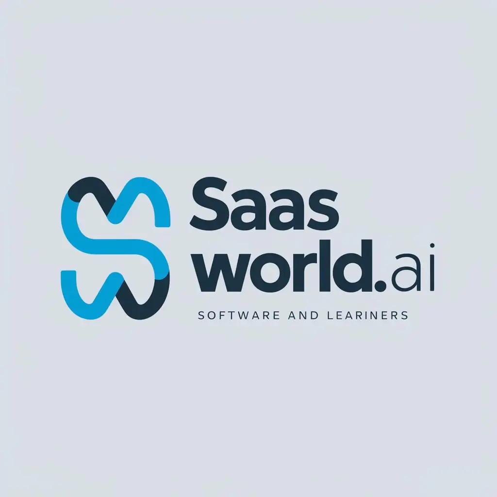 a logo design,with the text "SAASWORLD.Ai", main symbol:logo Design RequirementsnStyle and Tone:nModern and innovativenFun, bold, catchy, and riskynSimple, clean, and powerfulnnDesign Elements:nHarmonious blend of text and symbolnStrong visual connection between text and symbolnConveys creativity and innovationnDistinctive and memorablennTarget Audience:nFor both women and men interested in the software as a service (SaaS) industrynAppeals to experts and learnersnnUsage:nPrimarily for online use (website and social media channels)nnAdditional Requirements:nAim for a 'billion-dollar brand' appearancenGlobal appeal. must be logo one stationery design. must be logo white  stationery mockup,Moderate,clear background