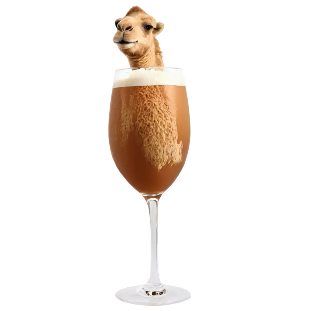 PNG-Image-Creation-Refreshing-Drink-with-Camel-Shape