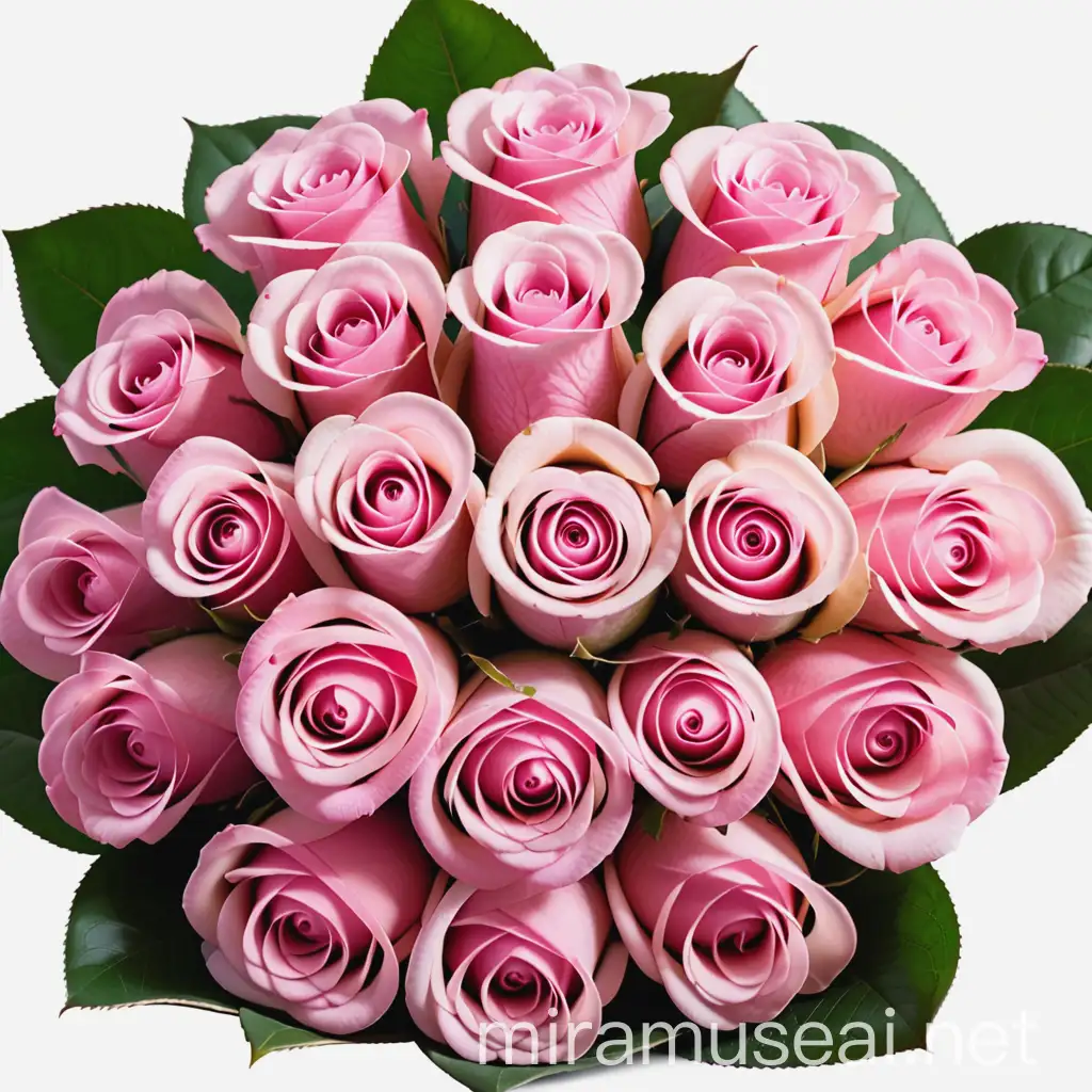 Elegant Bouquet of Pink Roses for Wedding Decor
