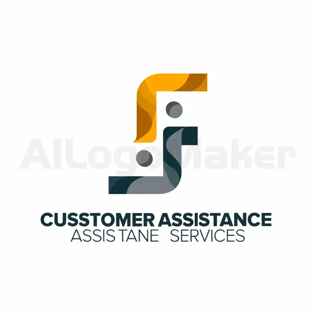 a logo design,with the text "JS customer assistance services", main symbol:JS,Moderate,be used in Customer Service industry,clear background