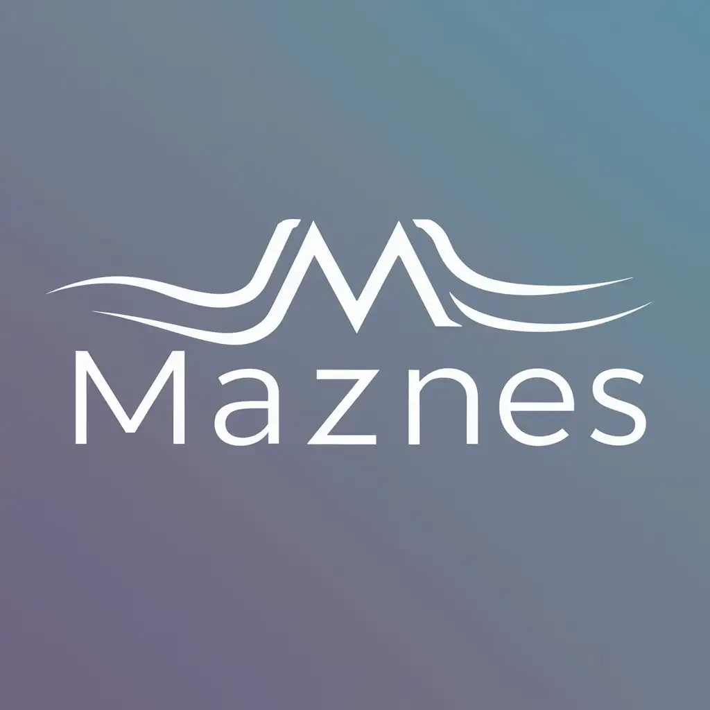 a logo design,with the text "MAZNES", main symbol:MAZNES,Moderate,clear background