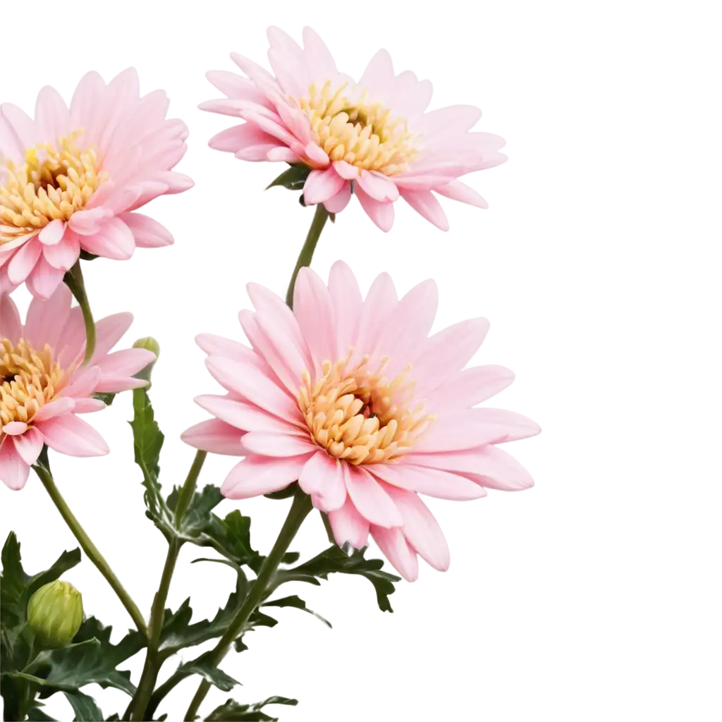 CloseUp-Chrysanthemum-Flower-PNG-Exquisite-Details-of-Natures-Beauty