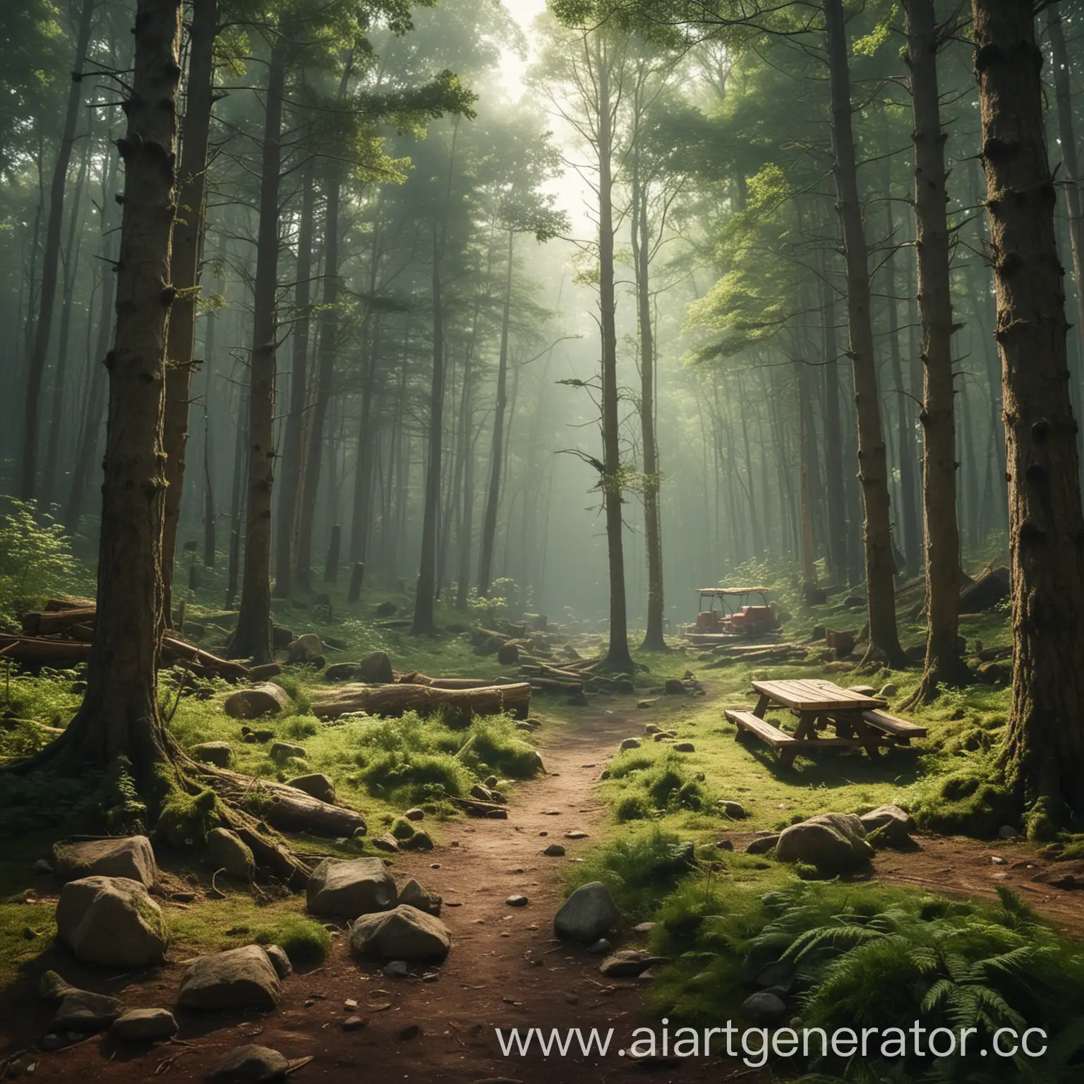 Enchanting-Forest-Resting-Scene-with-Serene-Atmosphere