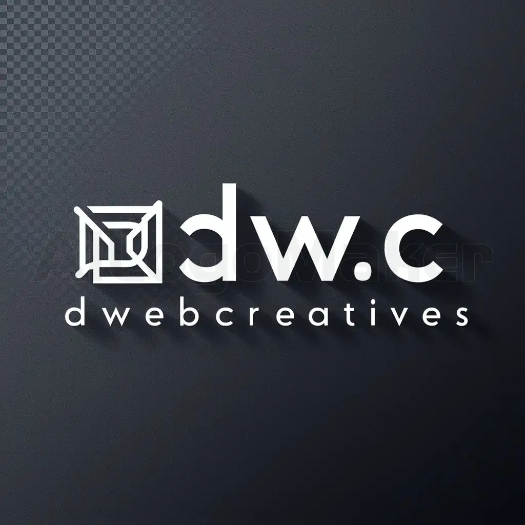 a logo design,with the text "dwebcreatives", main symbol:DWC,Minimalistic,be used in Internet industry,clear background