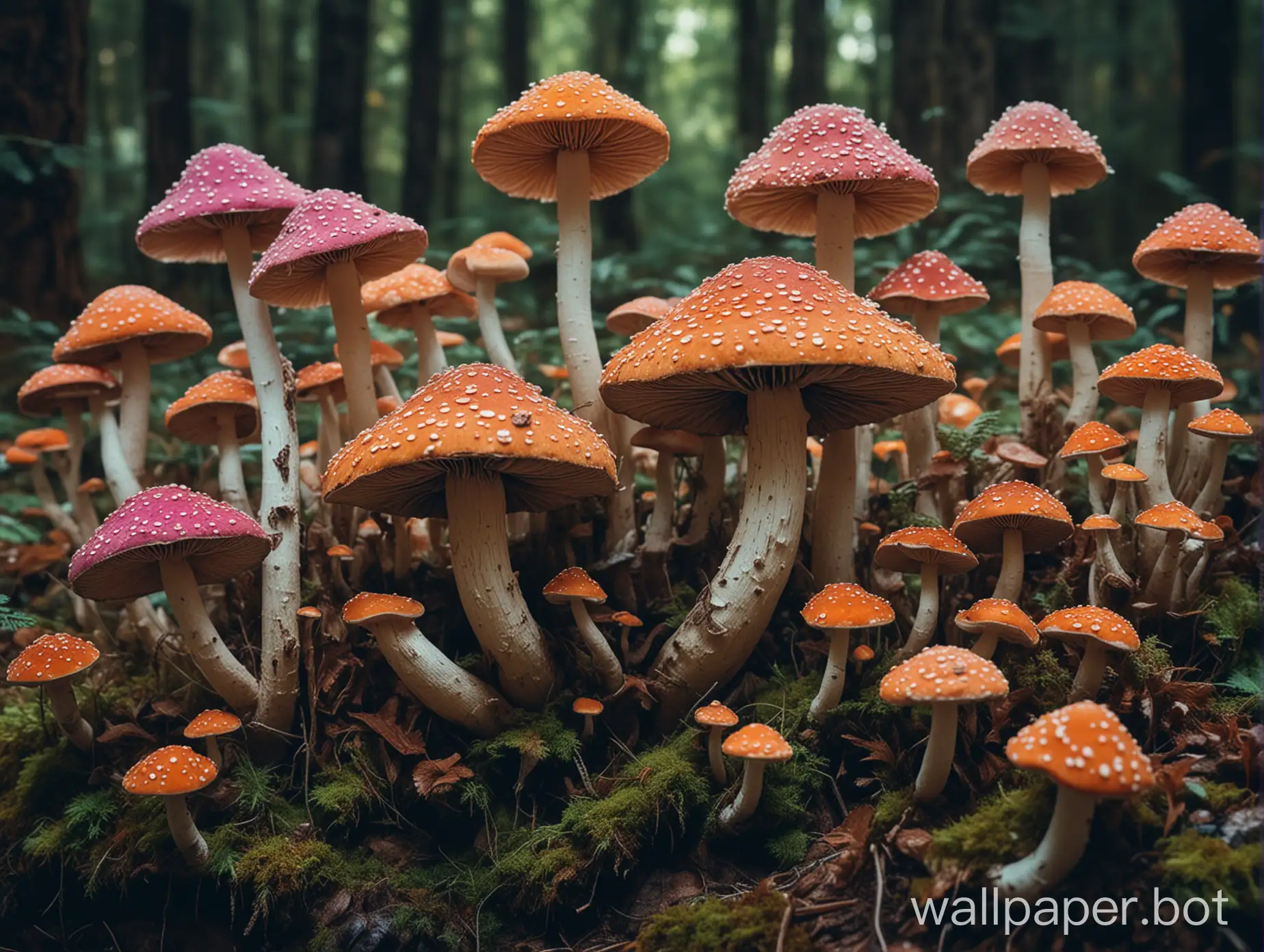 generate psychedelic products, muschrooms, innovative