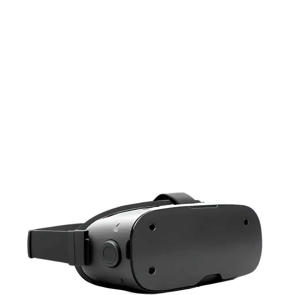 Skecth virtual reality device in black and white color
