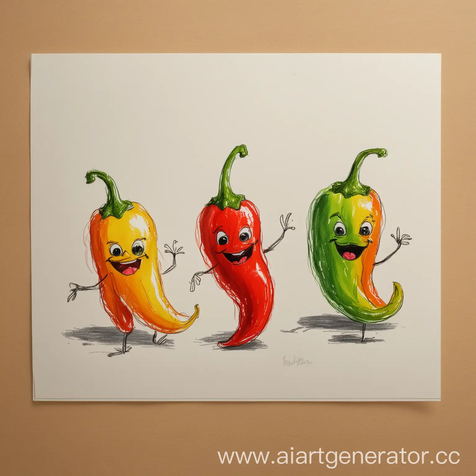 Childrens-Drawing-of-Cool-Peppers-Imaginative-Artwork-by-Young-Artists