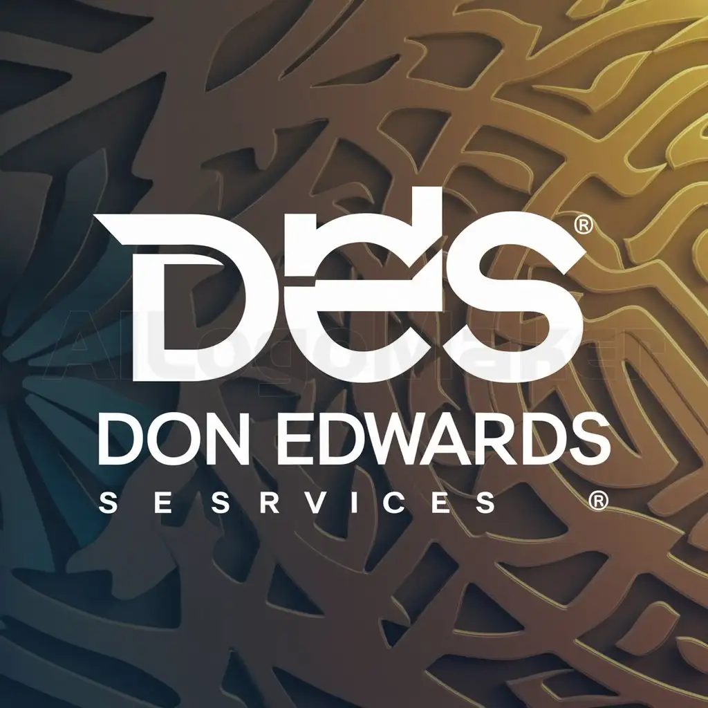 a logo design,with the text "Don Edwards Services", main symbol:DES,complex,clear background