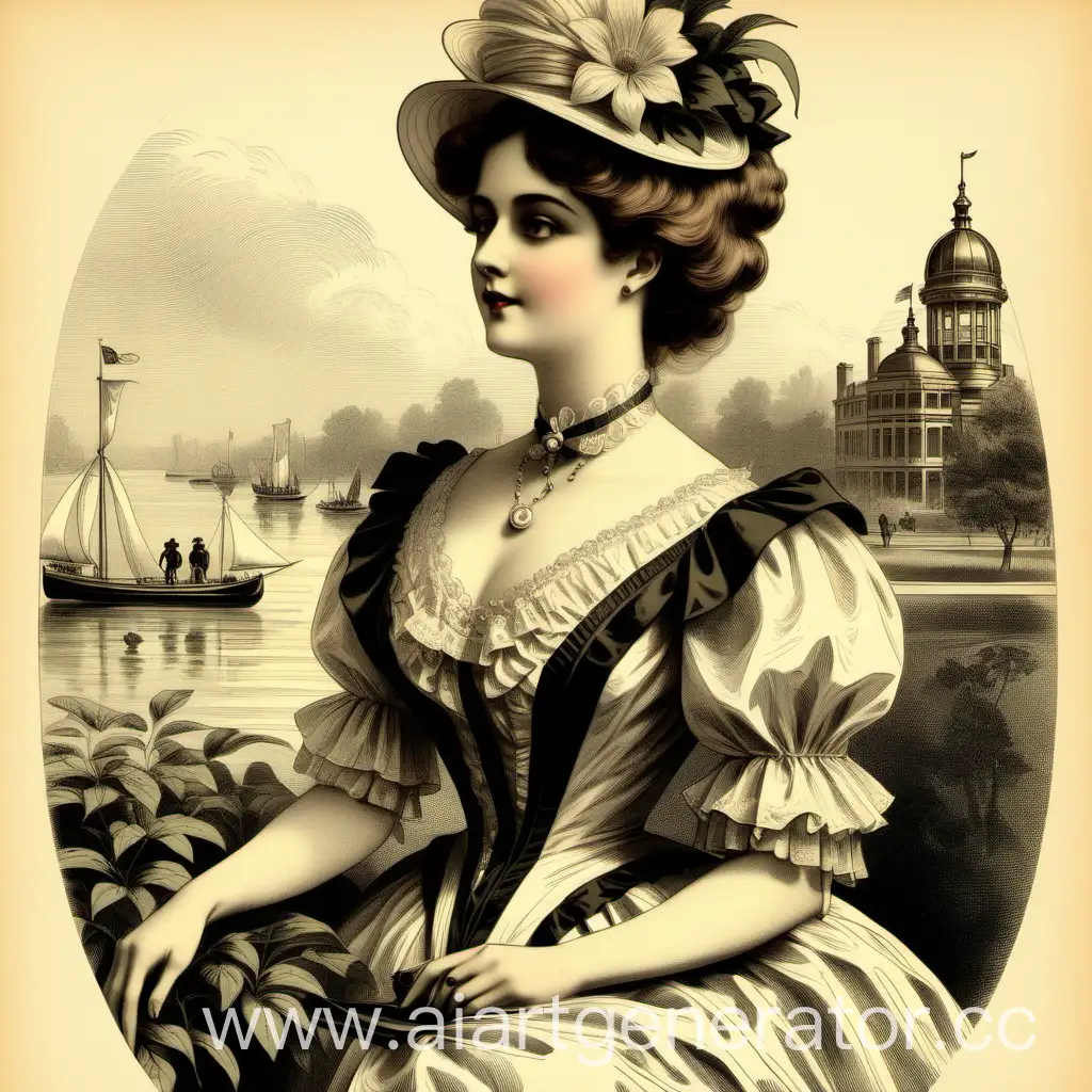 Vintage illustration of Victorian era