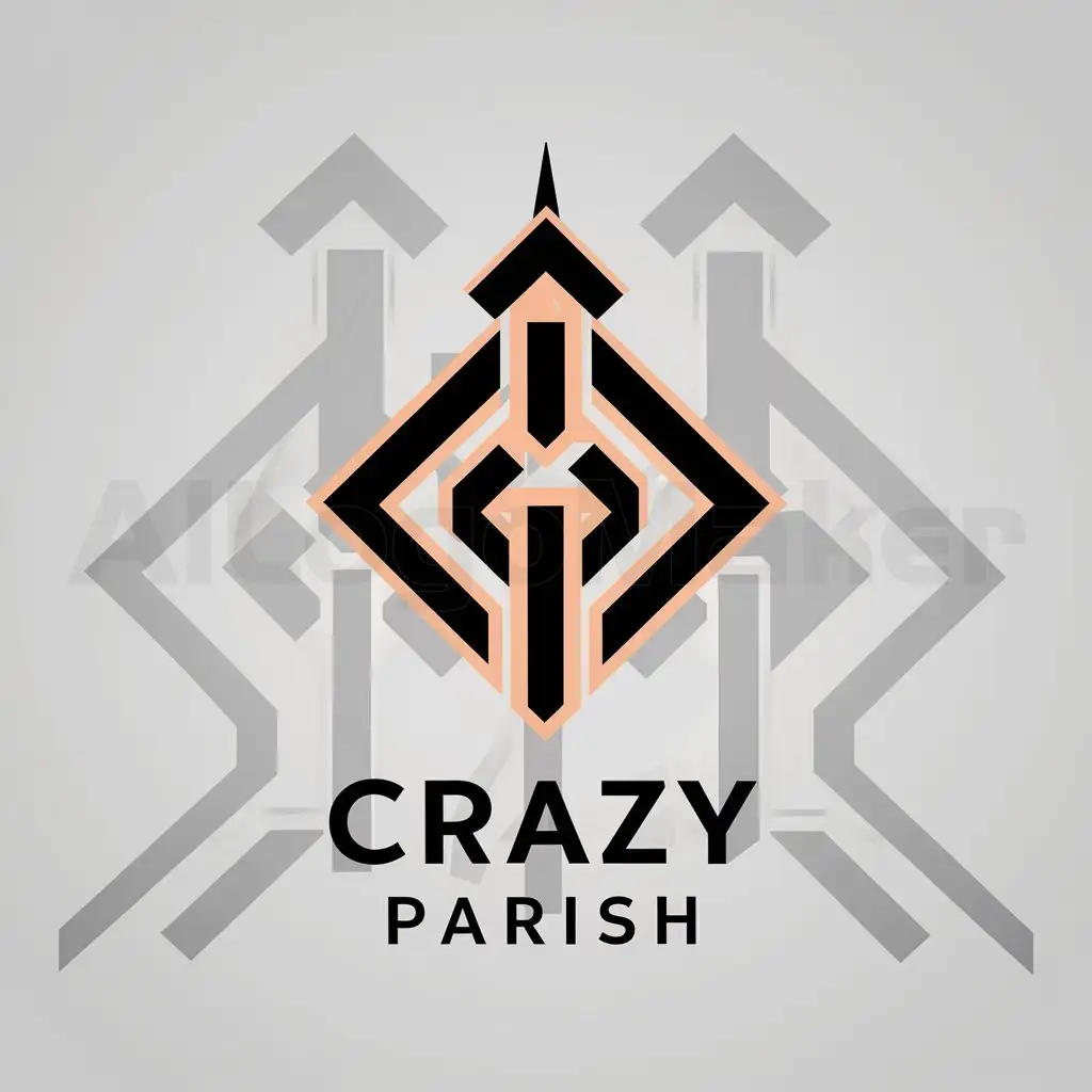 a logo design,with the text "CRAZY PARISH", main symbol:Aesthetic vibes,complex,clear background
