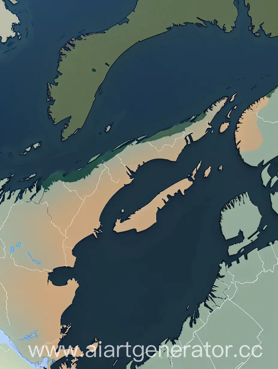  крупным планом финский залив и рядом лежащие территории
