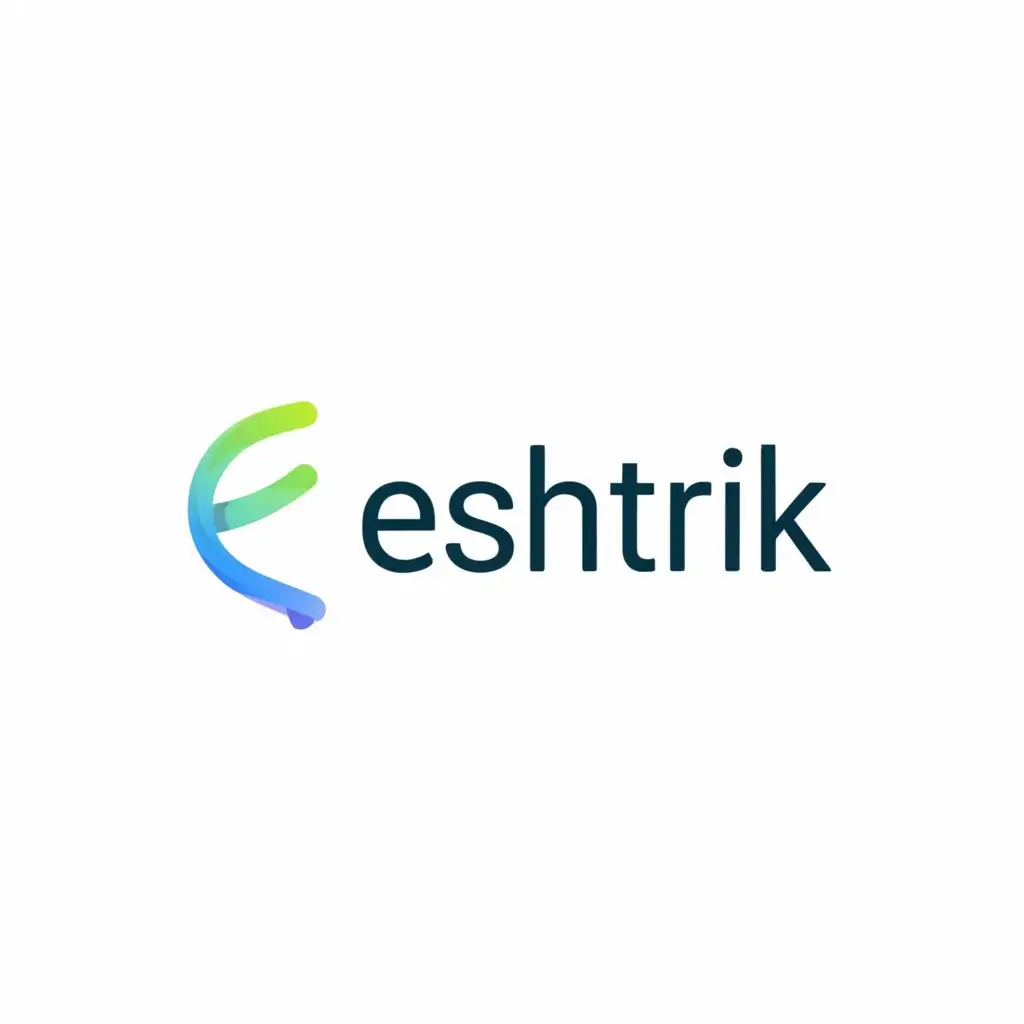 a logo design,with the text "Eshtrik", main symbol:digital key,Moderate,be used in Nonprofit industry,clear background