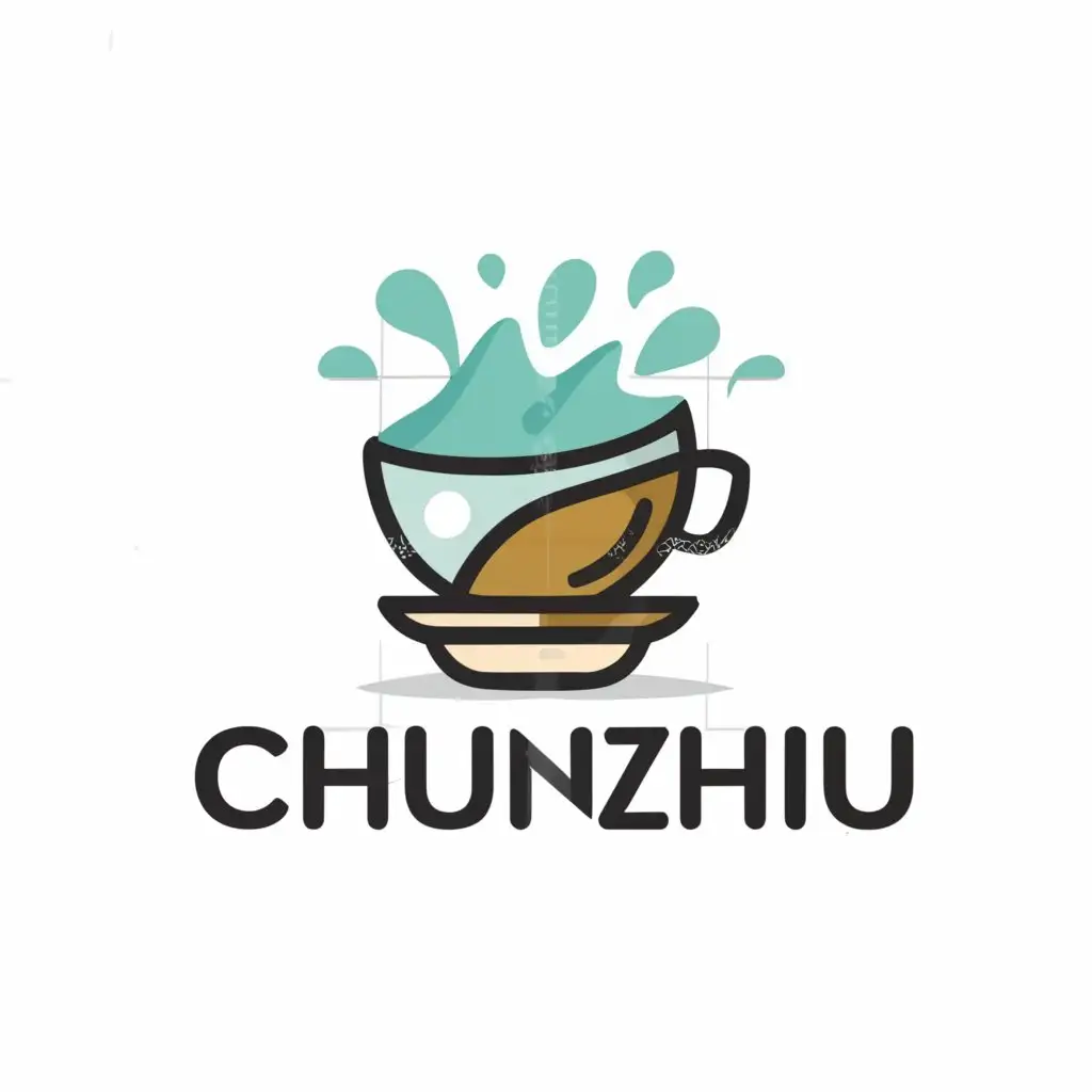a logo design,with the text "chunzhu", main symbol:Milk Tea,Minimalistic,be used in Entertainment industry,clear background