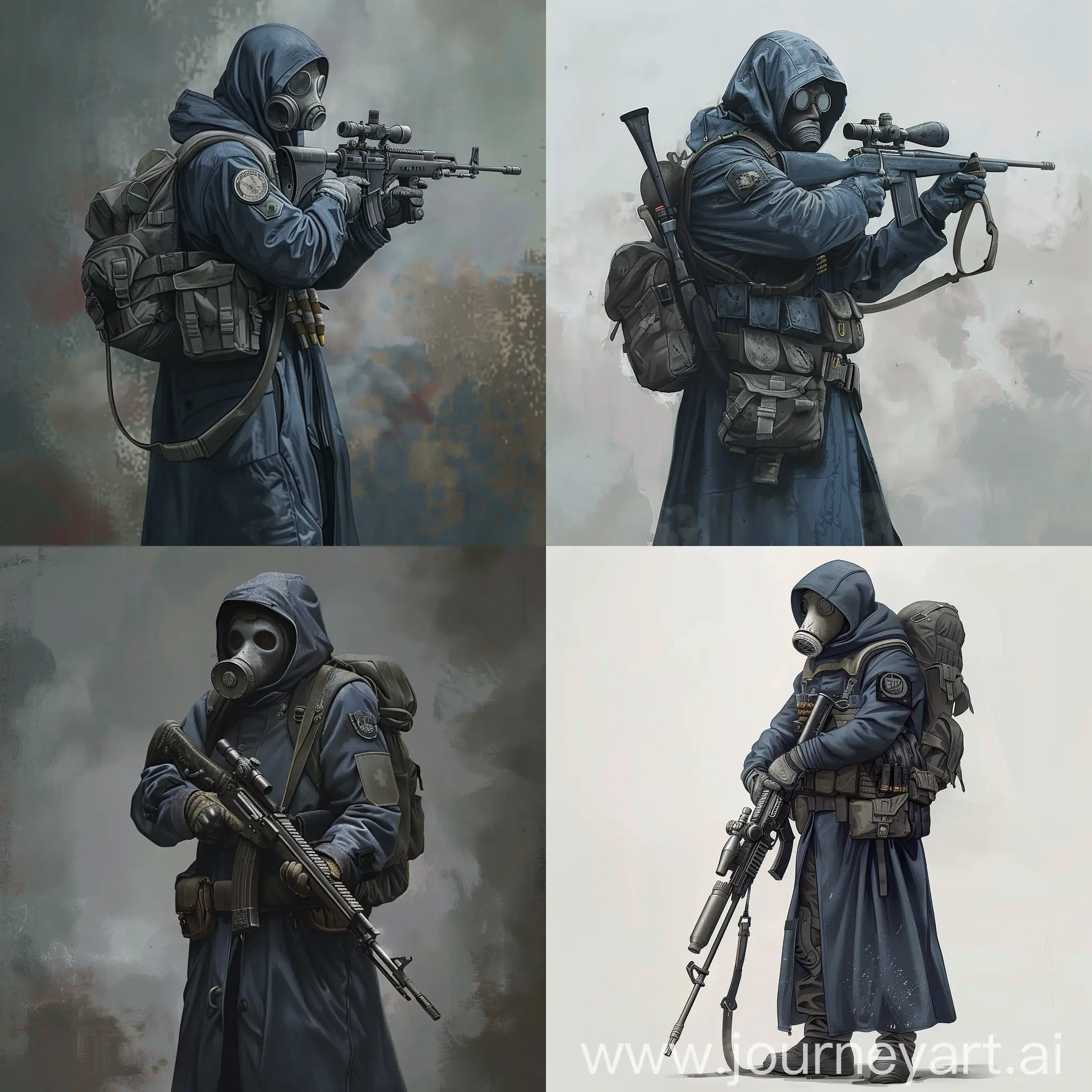 STALKER-Mercenary-in-Dark-Blue-Raincoat-with-Sniper-Rifle