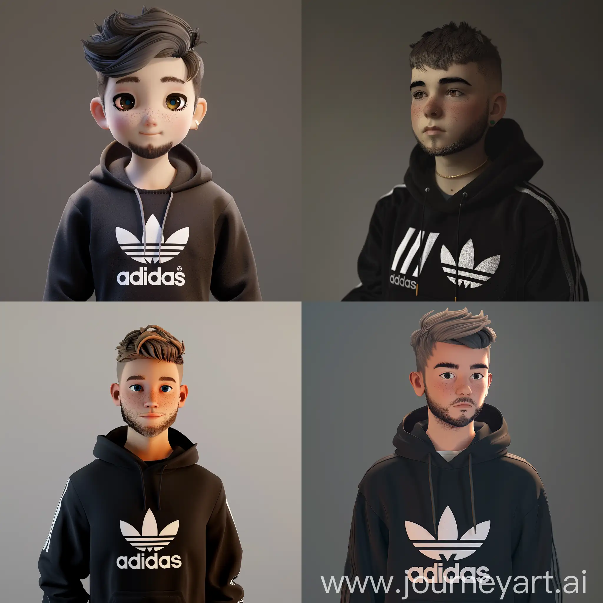 Young-Man-in-Adidas-Hoodie-Casual-Portrait-for-Profile-Picture-or-3D-Animation